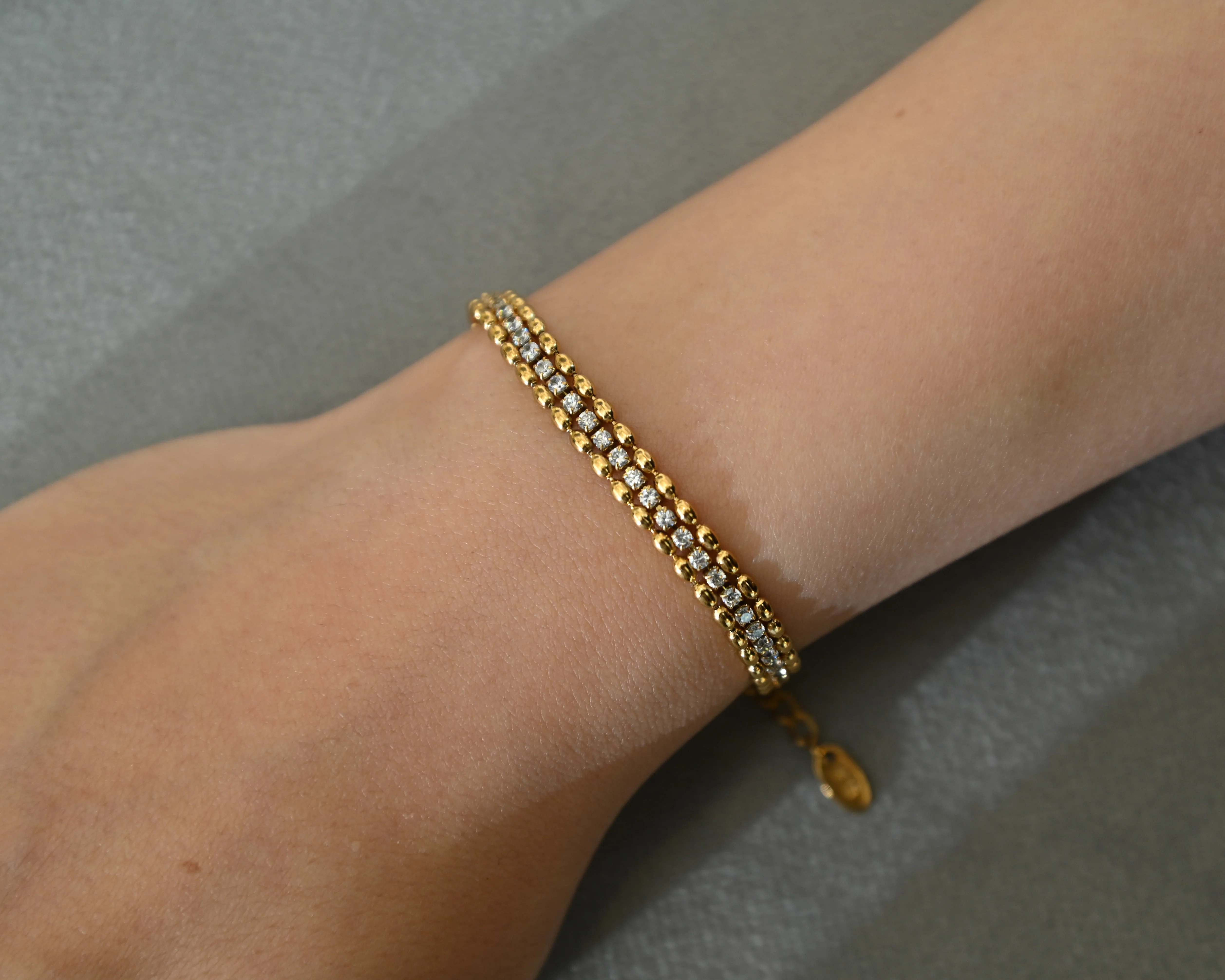 Gold Tennis Bracelet