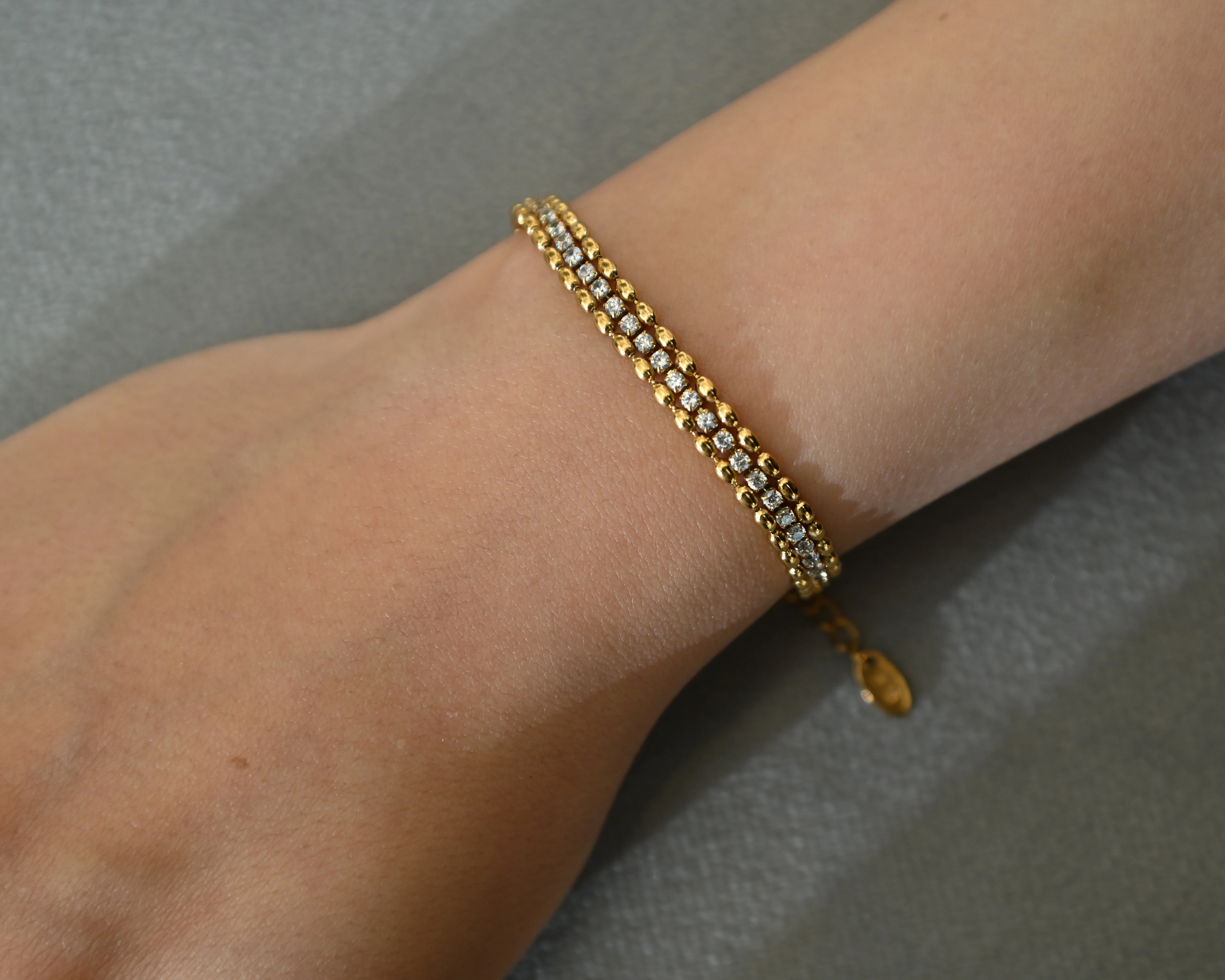 Gold Tennis Bracelet - Image 2