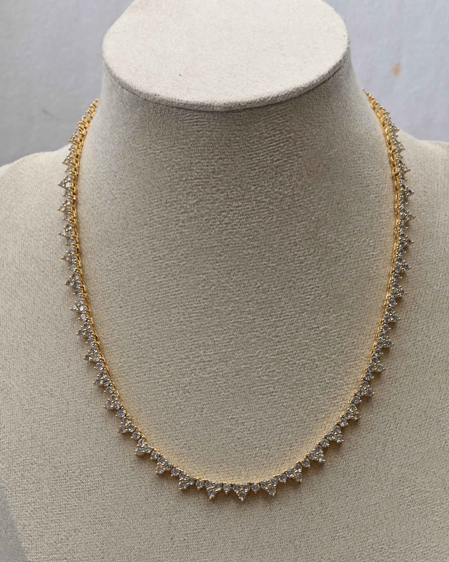 Gold Tennis Necklace