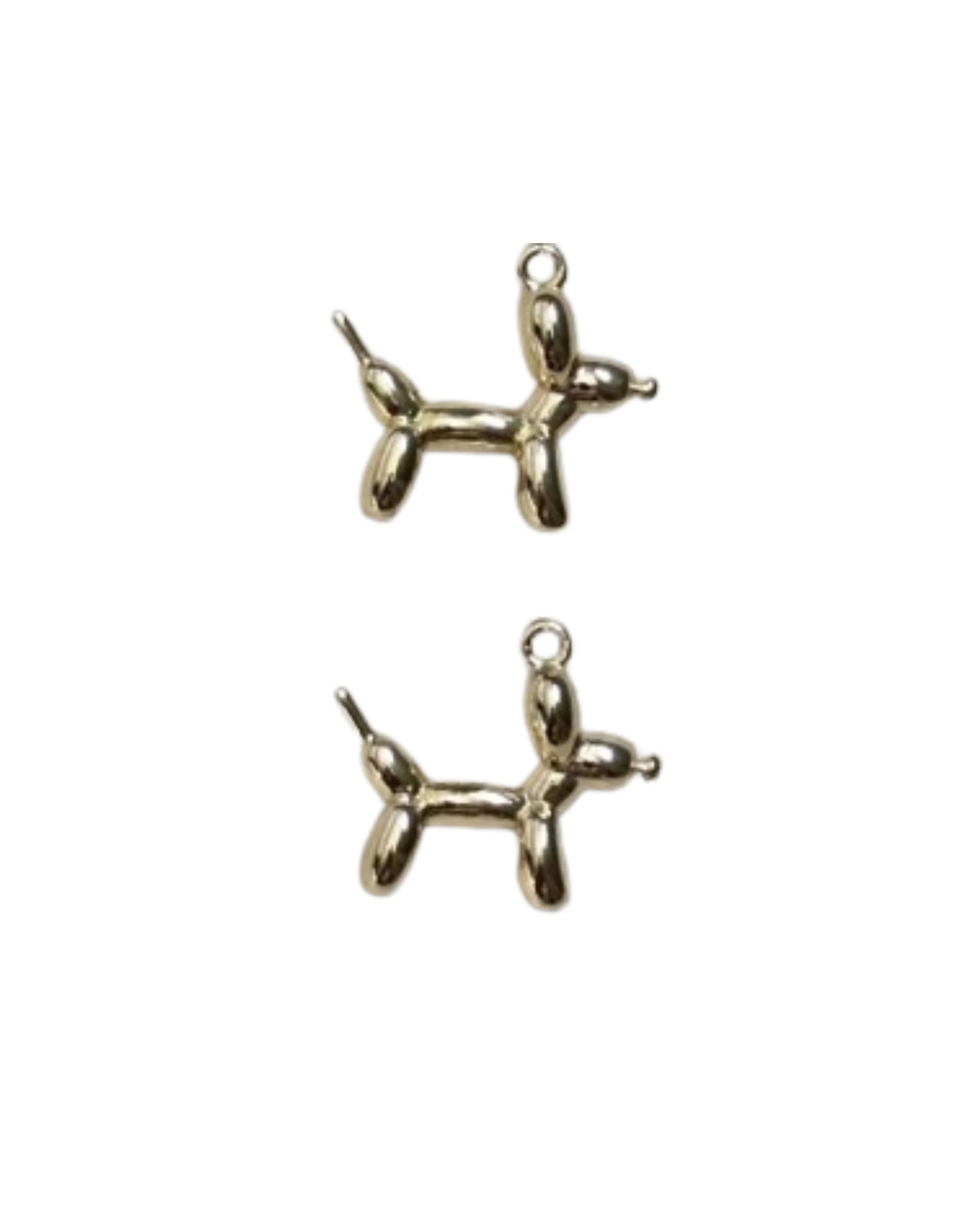 Golden Balloon Puppy Charm