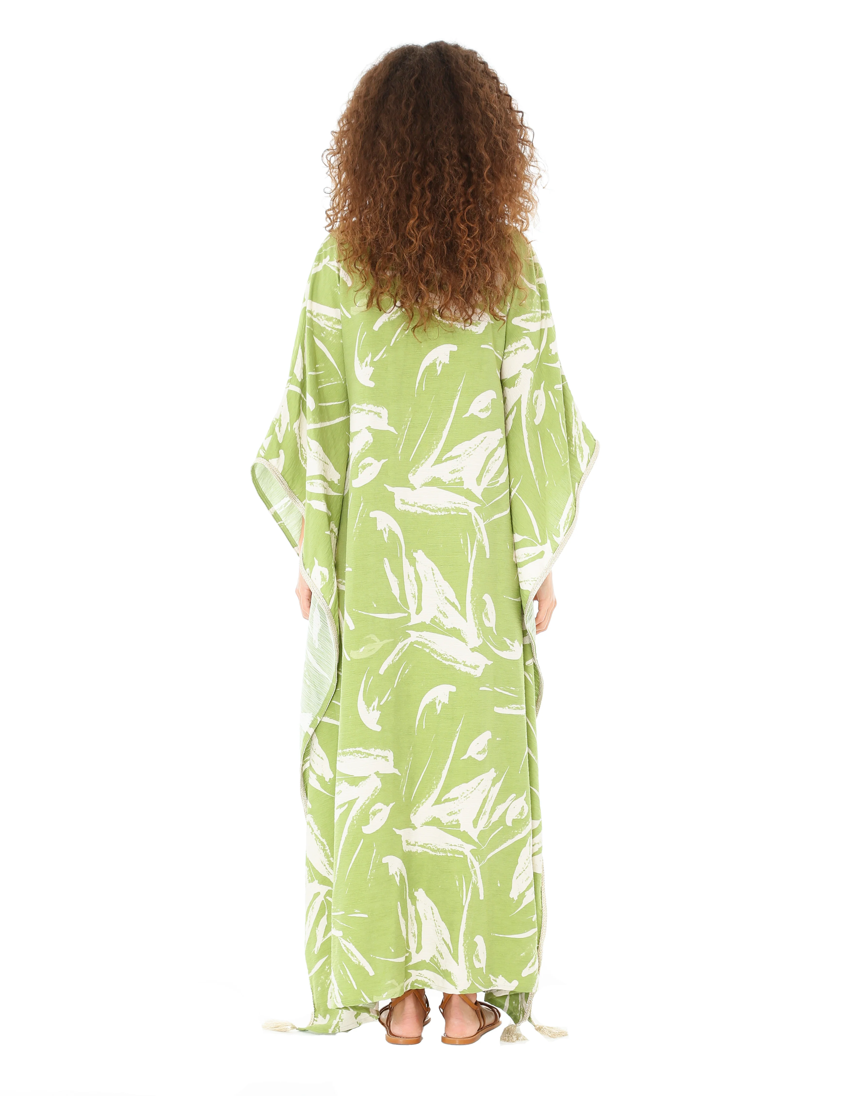 Green Linden Butteryfly Kaftan - Image 2