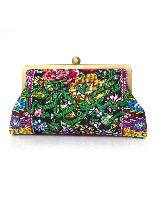 Green Saoudiyah on Floral Classic Clutch