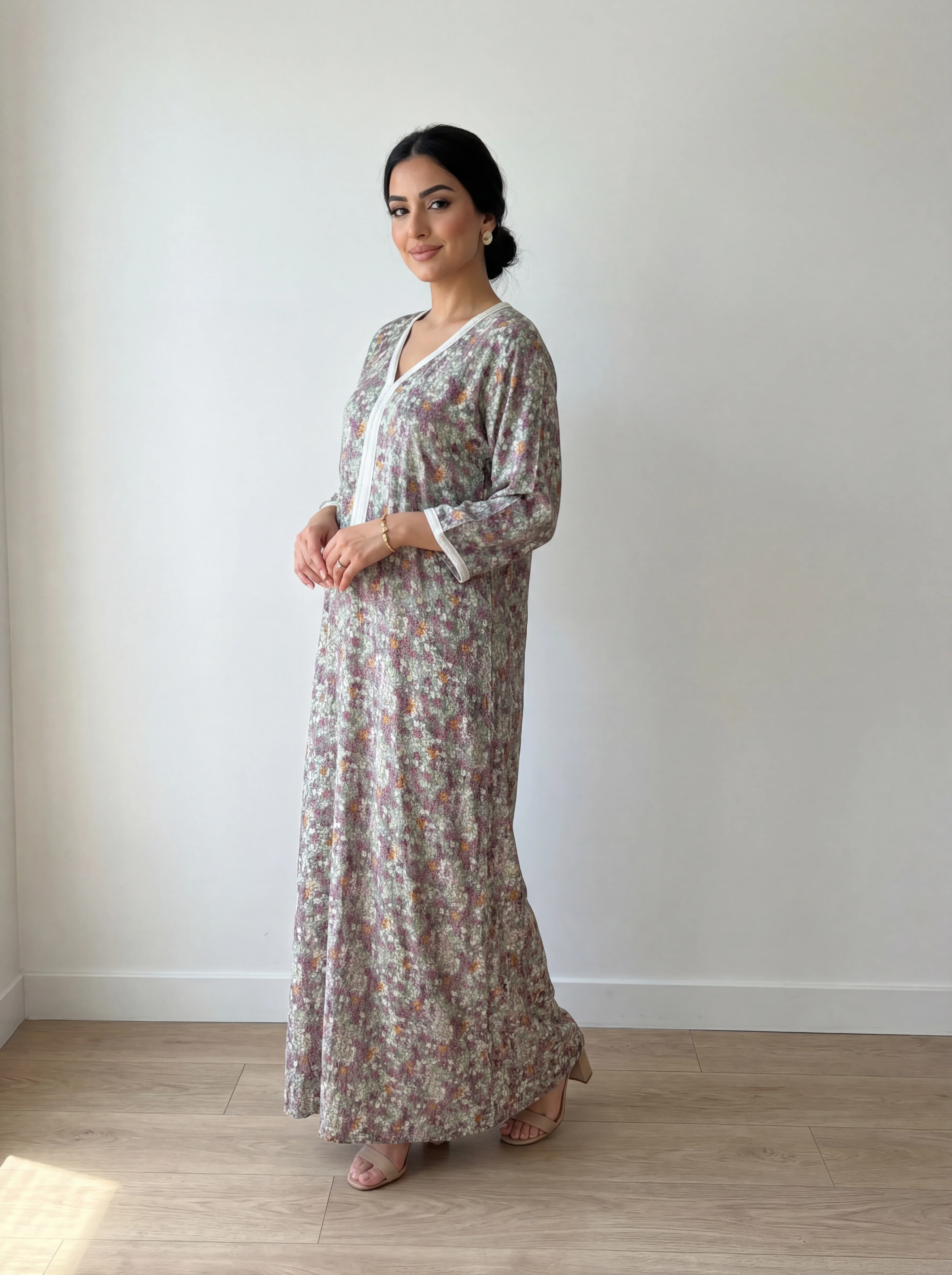 Grey Moroccan Kaftan