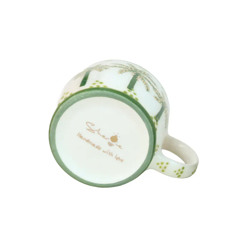 H Alphabet Palm Tree Ceramic Mug - Image 4