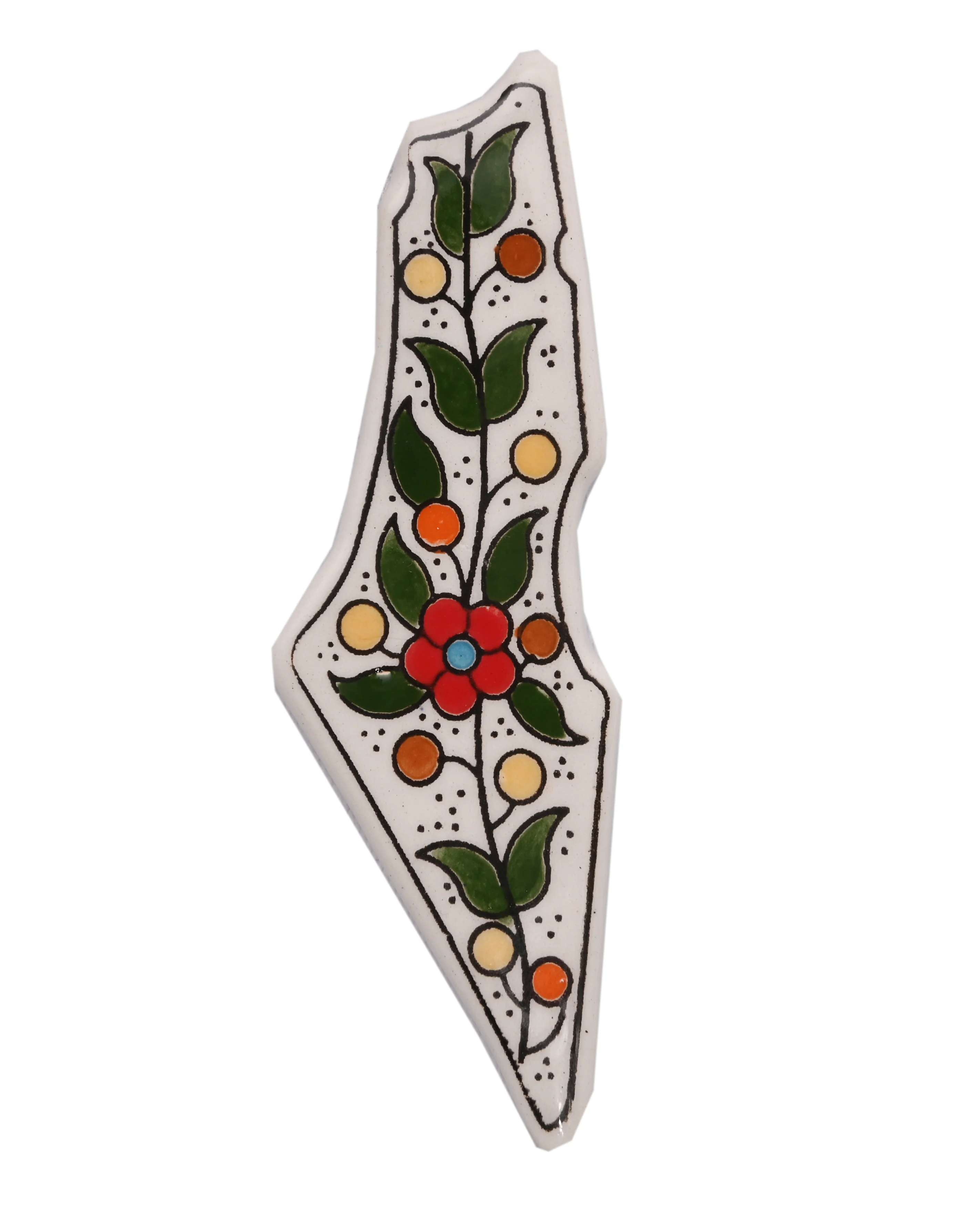 Hand-Painted Ceramic Magnet