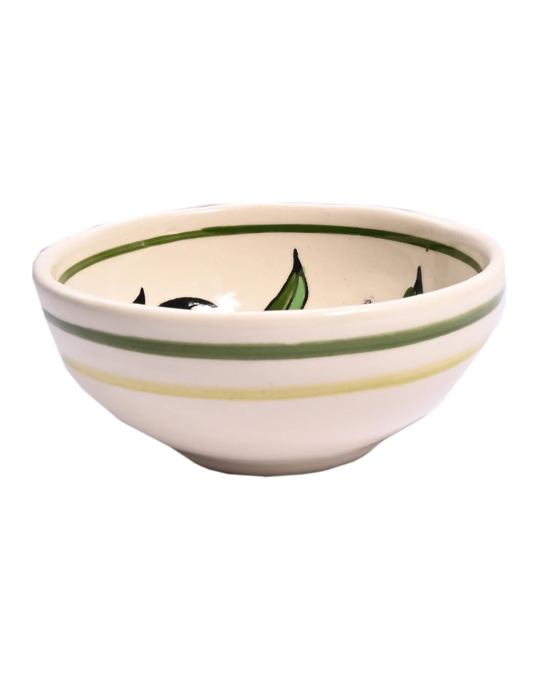 Hand-Painted Floral Ceramic Bowl