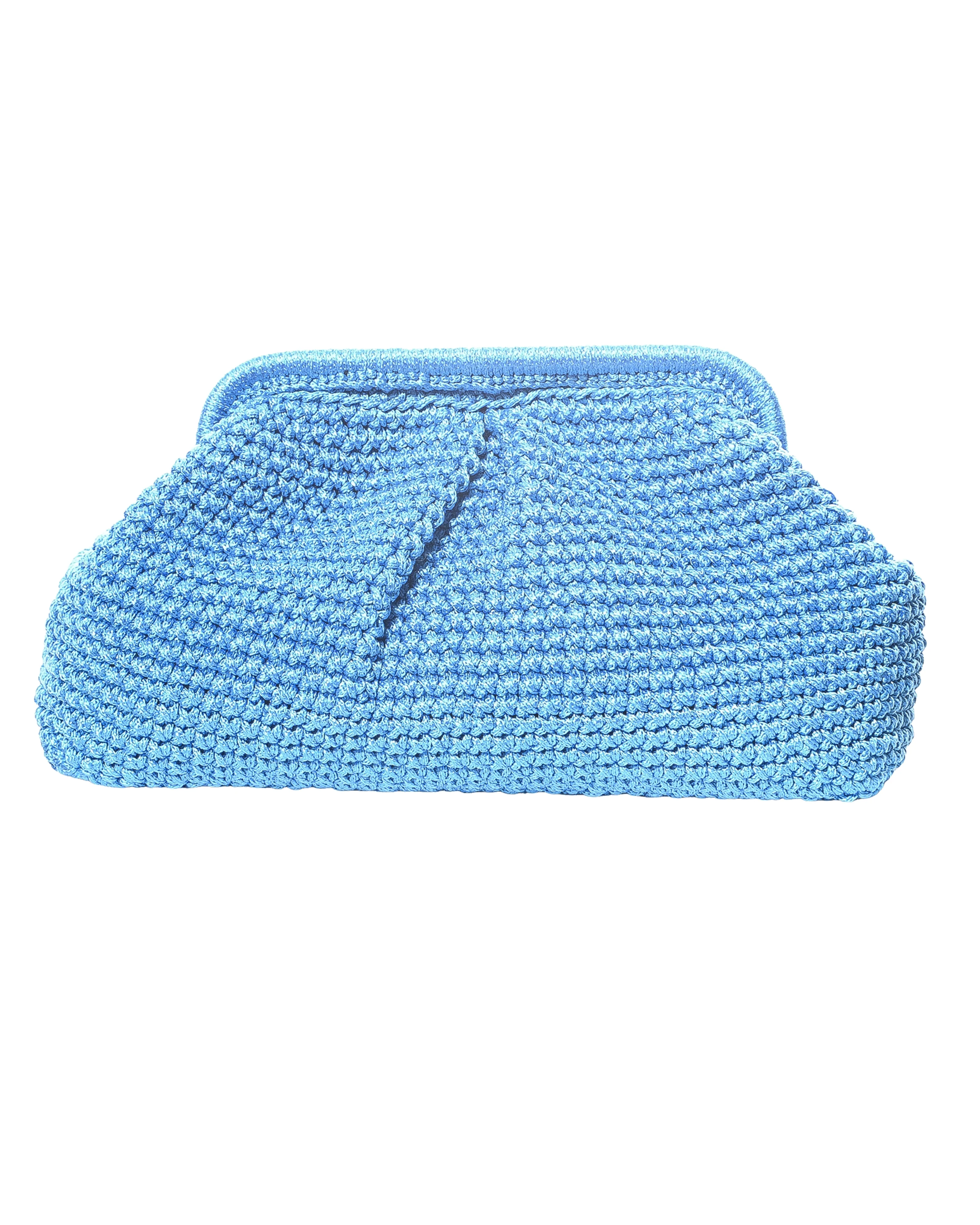 Handmade Royal Blue Crochet Clutch Bag