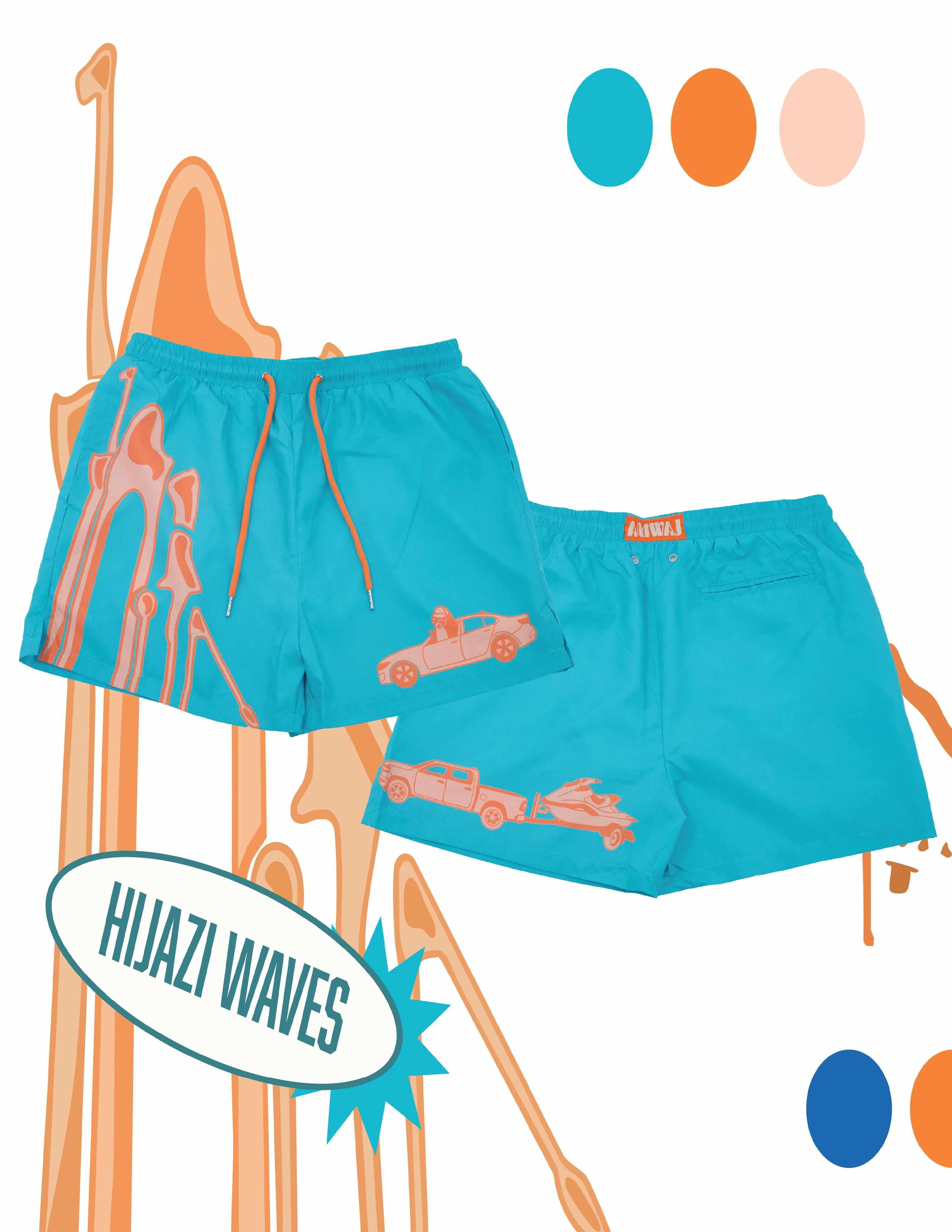 "Hijaze Waves" Swim Trunk - Image 3
