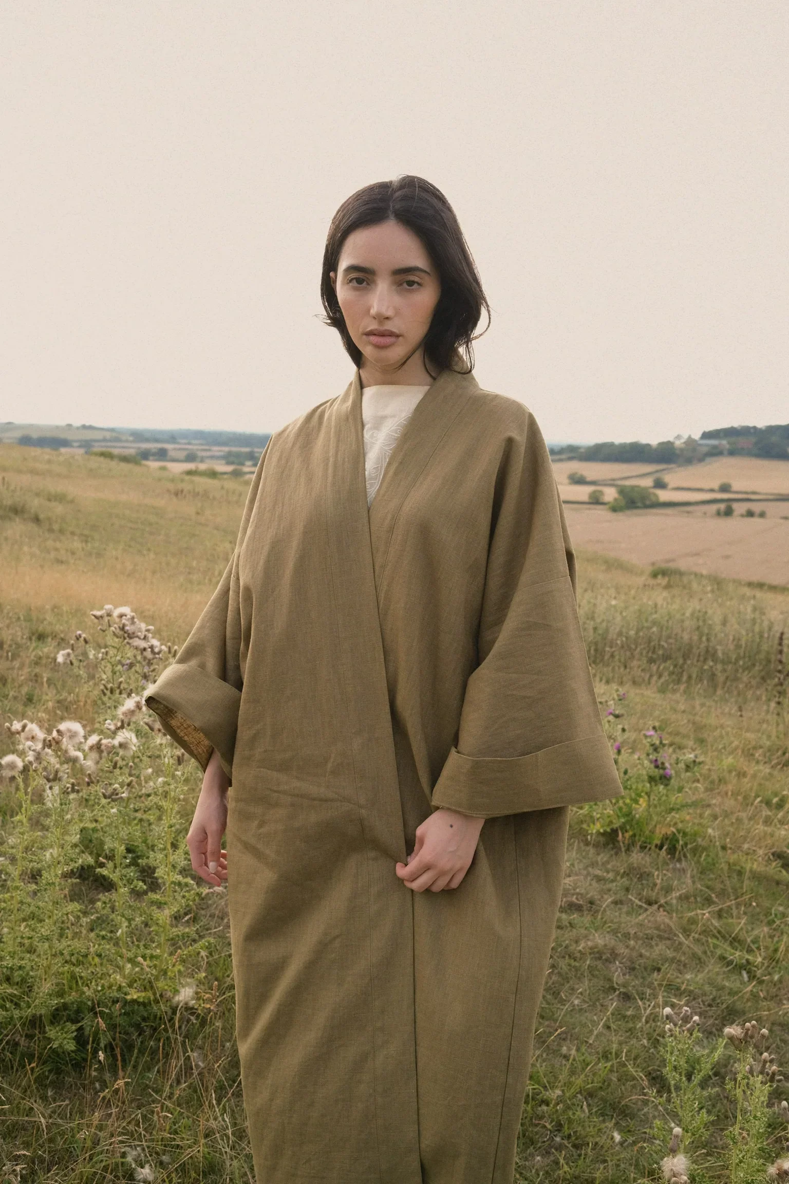 Hunting Green Rosalie Kimono Abaya - Image 2