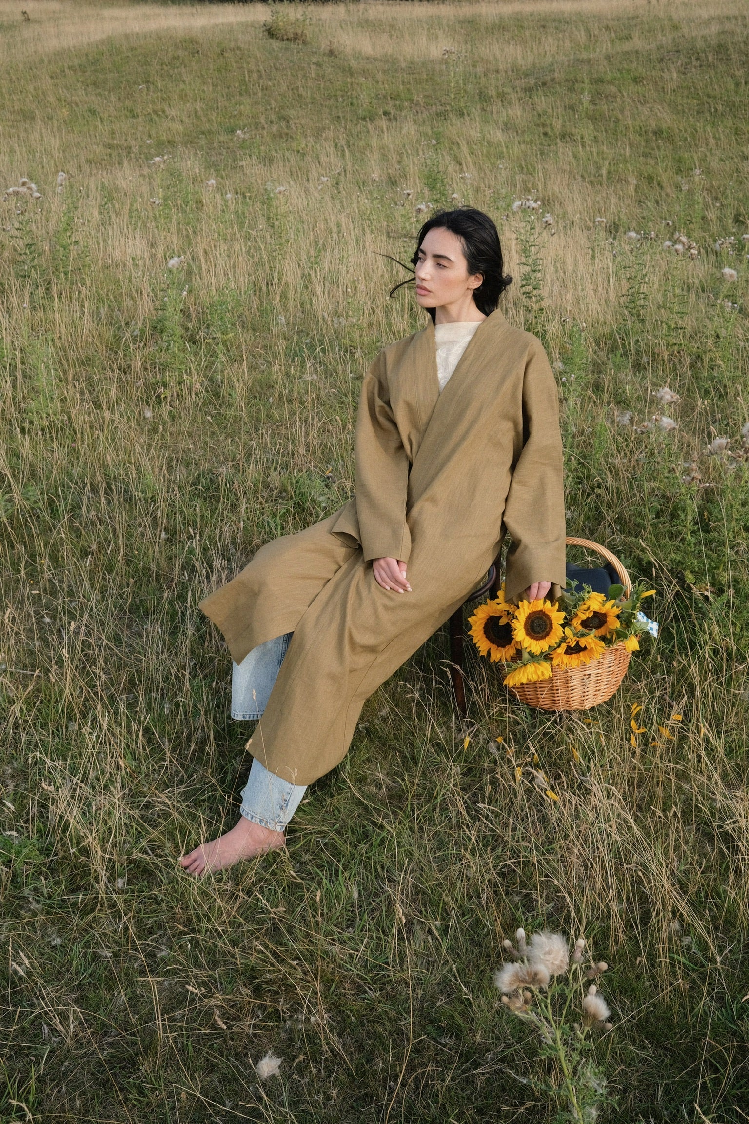Hunting Green Rosalie Kimono Abaya - Image 4