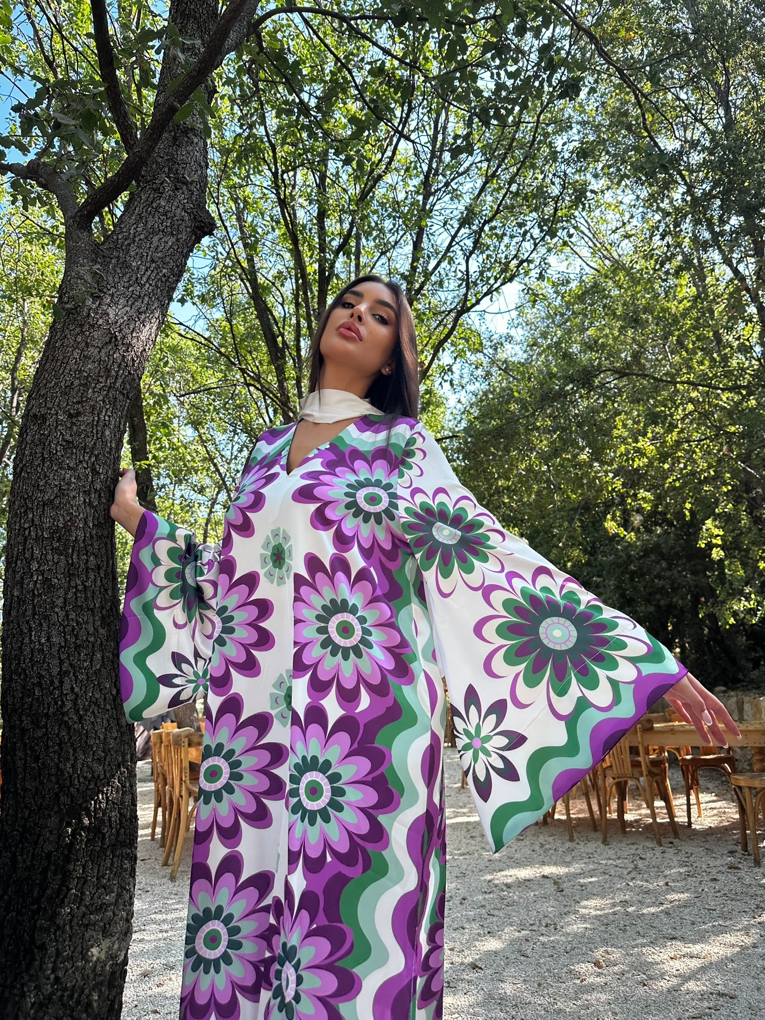 Indy Purple Kaftan - Image 2
