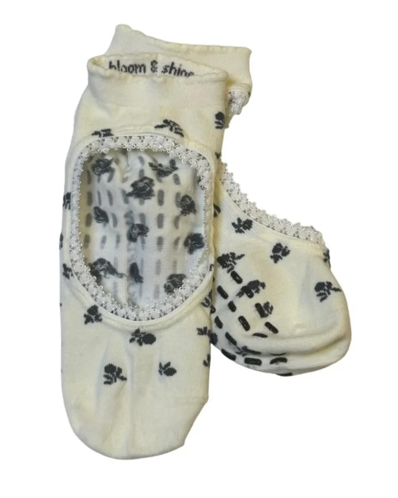 Ink Bloom Flow Grip Socks