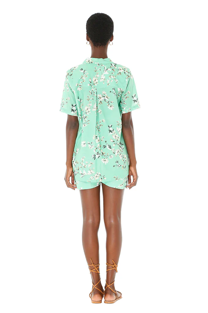 Josephine Green Floral Shorts - Image 2