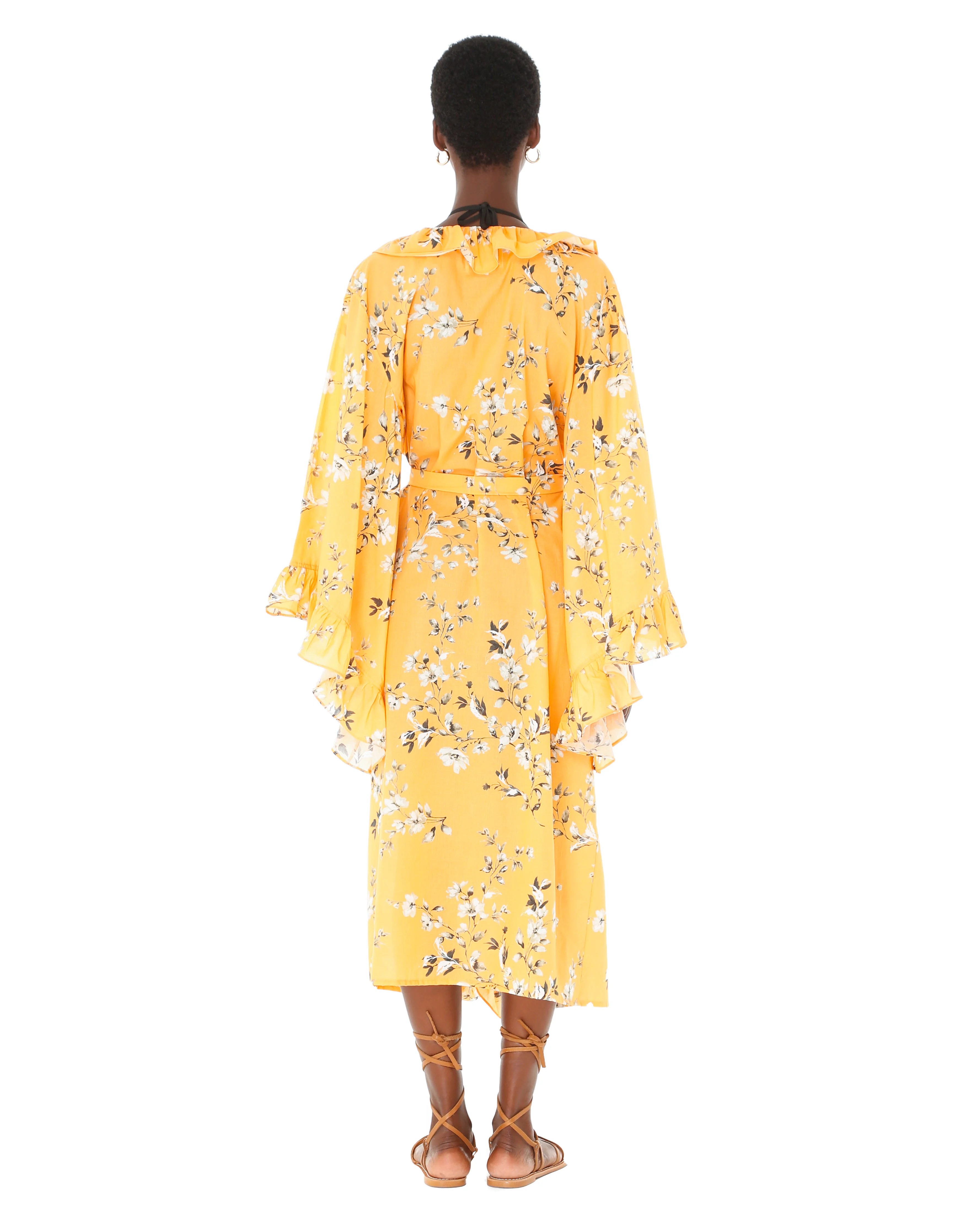 Josephine Orange Ruffle Robe - Image 3