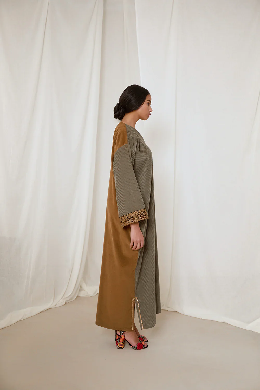Khaki Green Charlotte Dress - Image 4