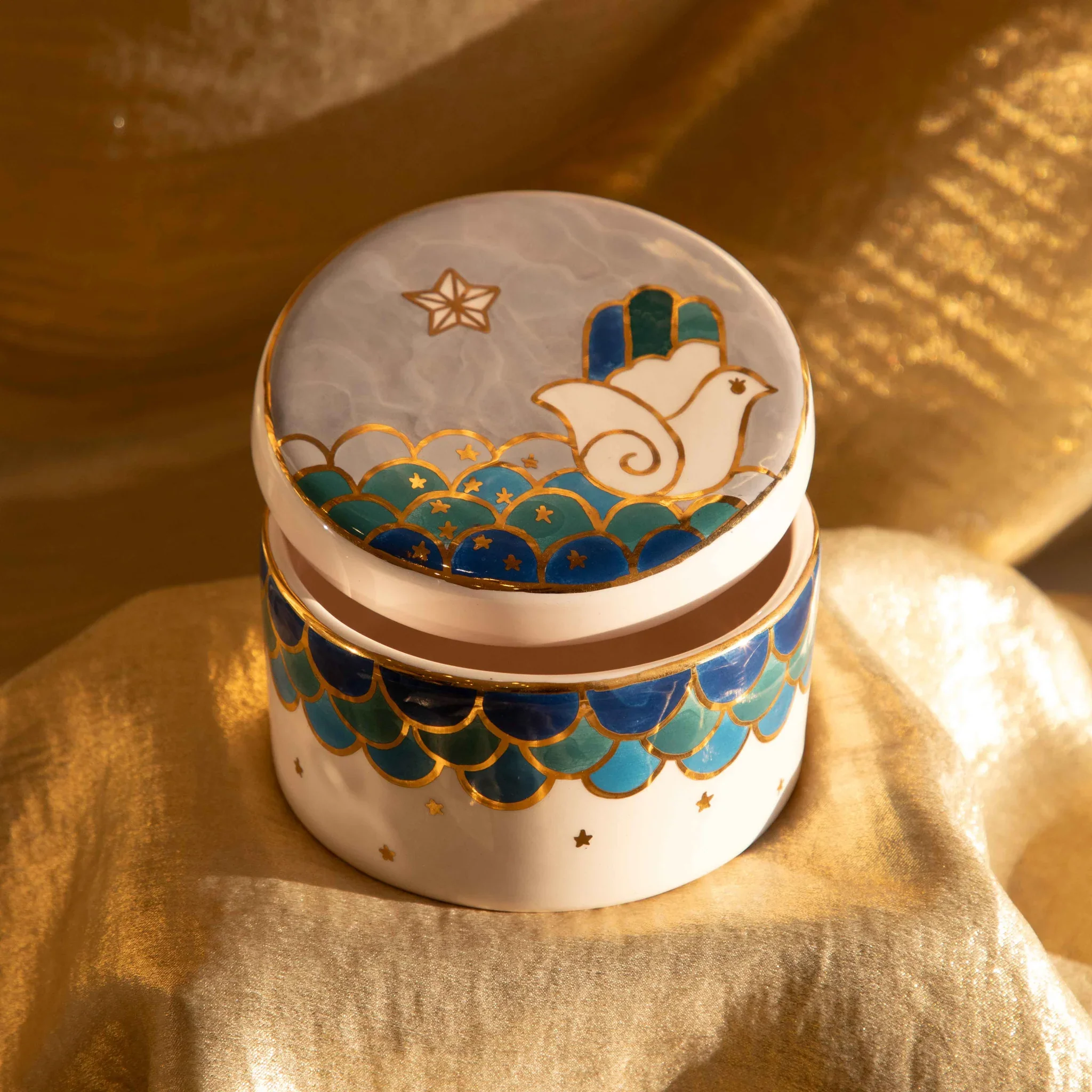 Khamsa Bird Storage Box - Image 4