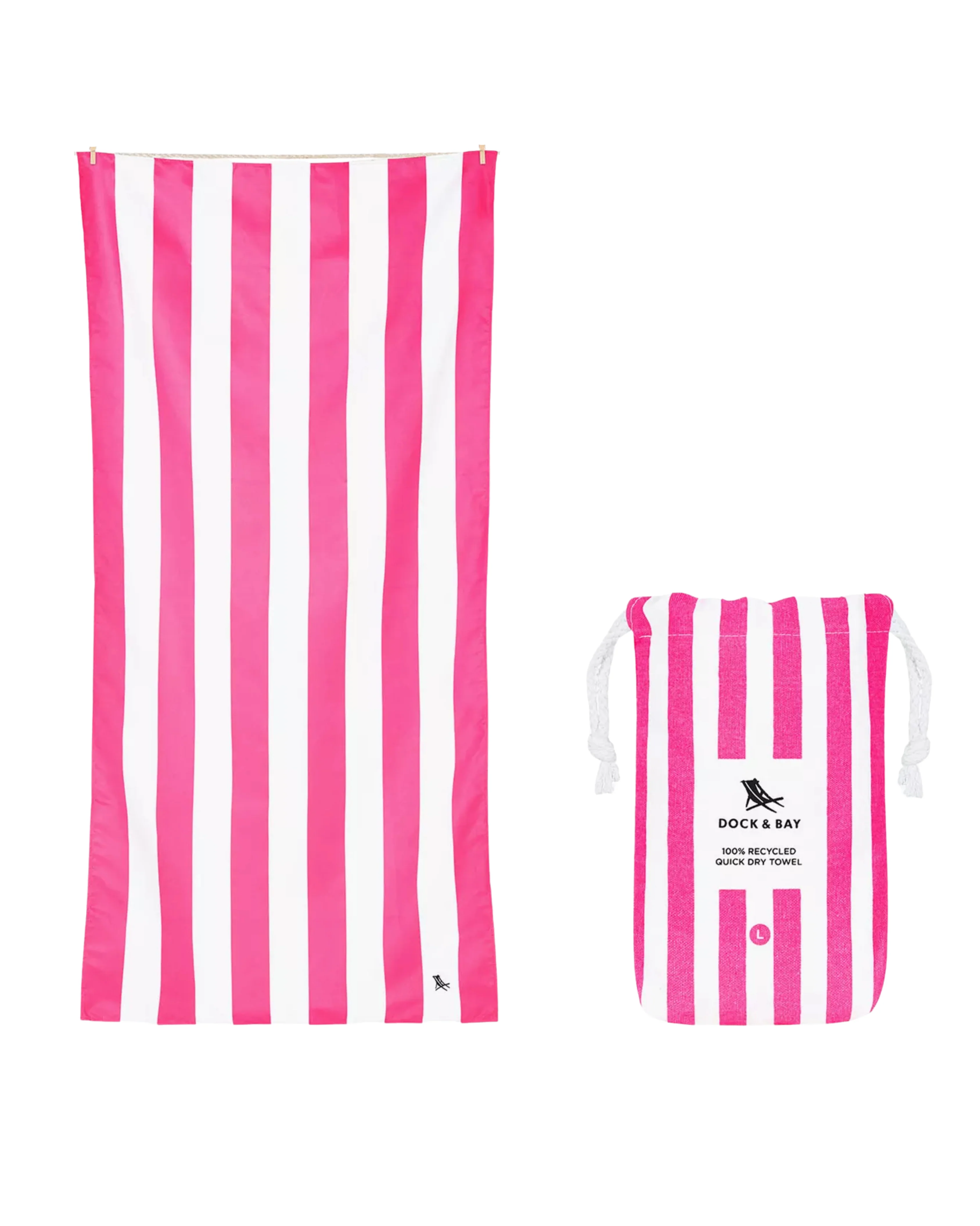 Large Quick Dry Towel - Phi Phi Pink