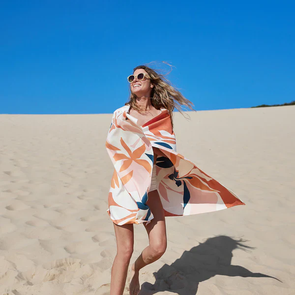 Large Quick Dry Towel - Terracotta Tropics - Image 5