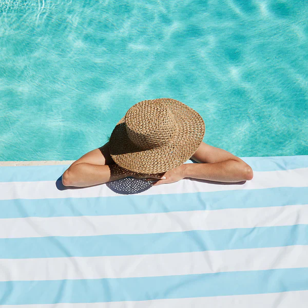 Large Quick Dry Towel - Tulum Blue - Image 2