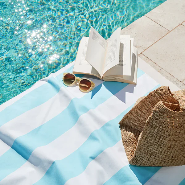 Large Quick Dry Towel - Tulum Blue - Image 4