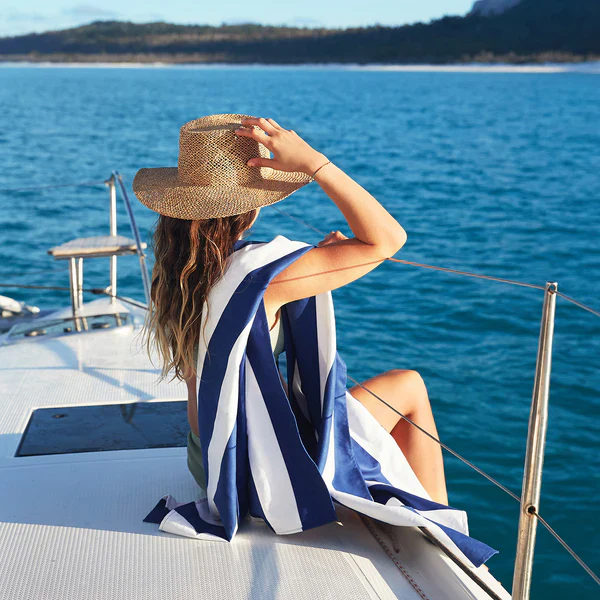 Large Quick Dry Towel - Whitsunday Blue - Image 2