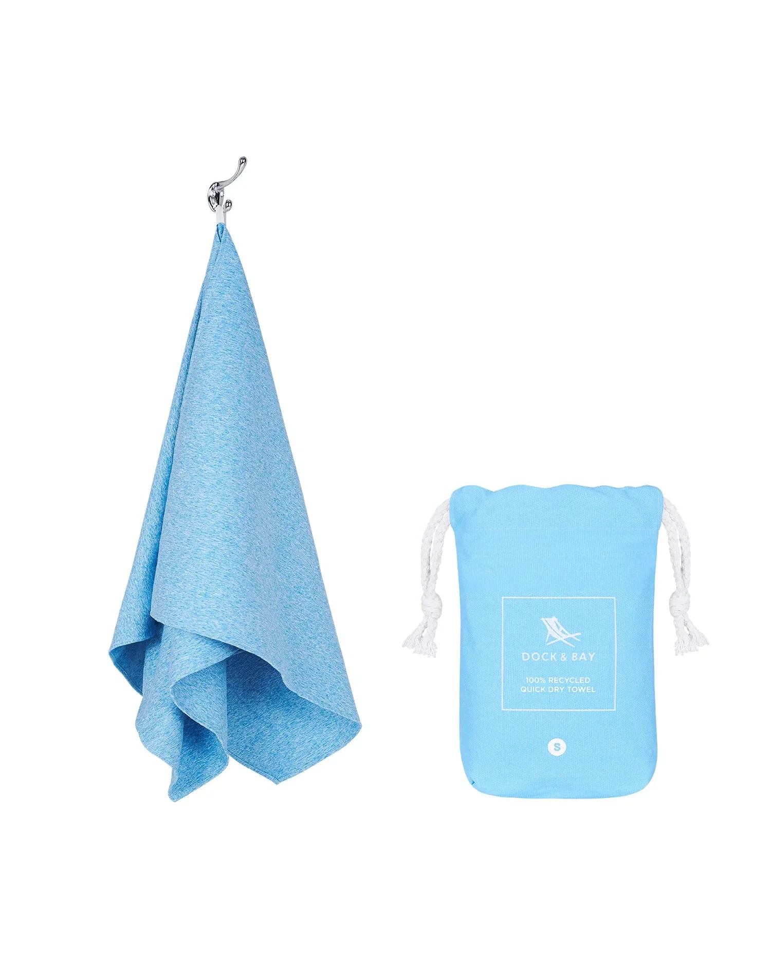 Large Quick Dry Towels - Lagoon Blue - Image 5