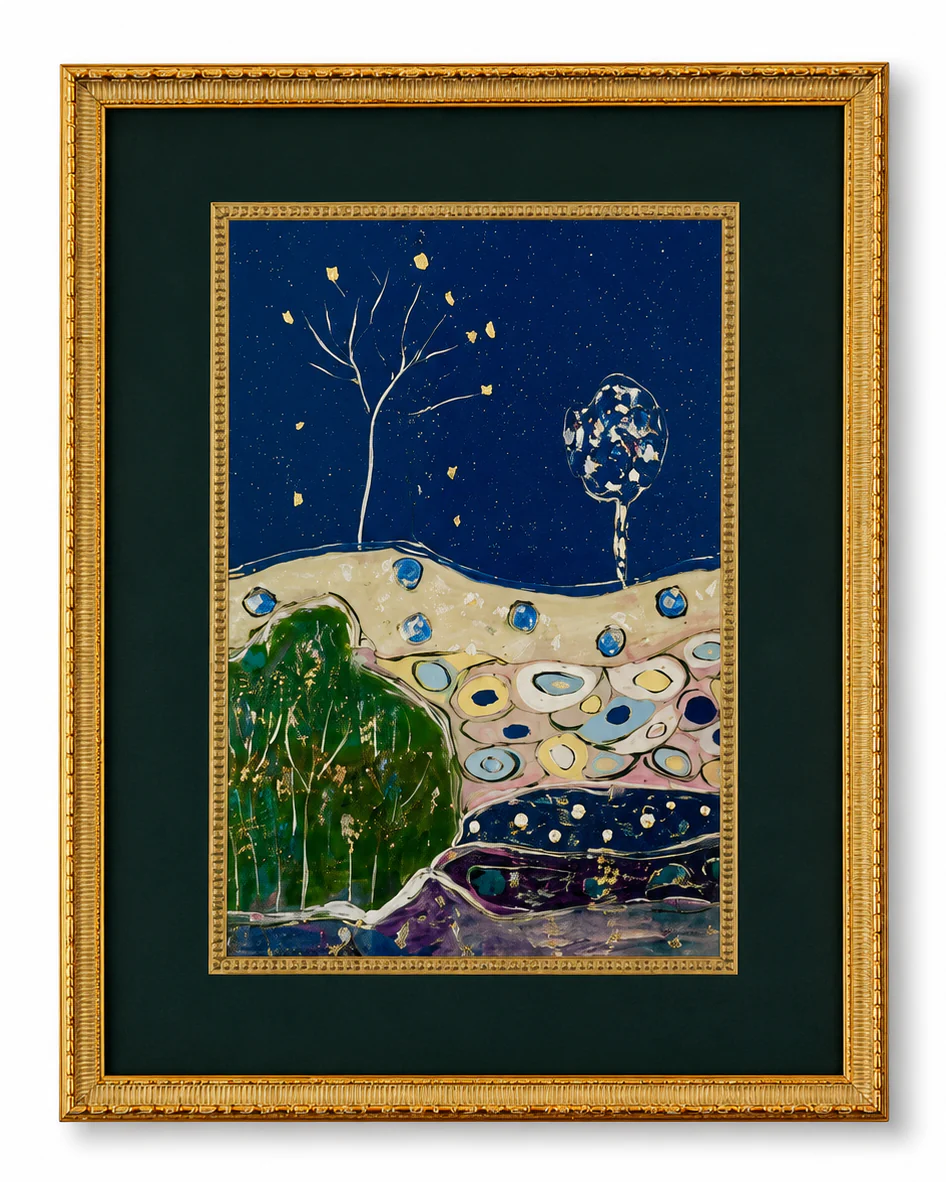 "Lazourd Lake" Framed Artwork