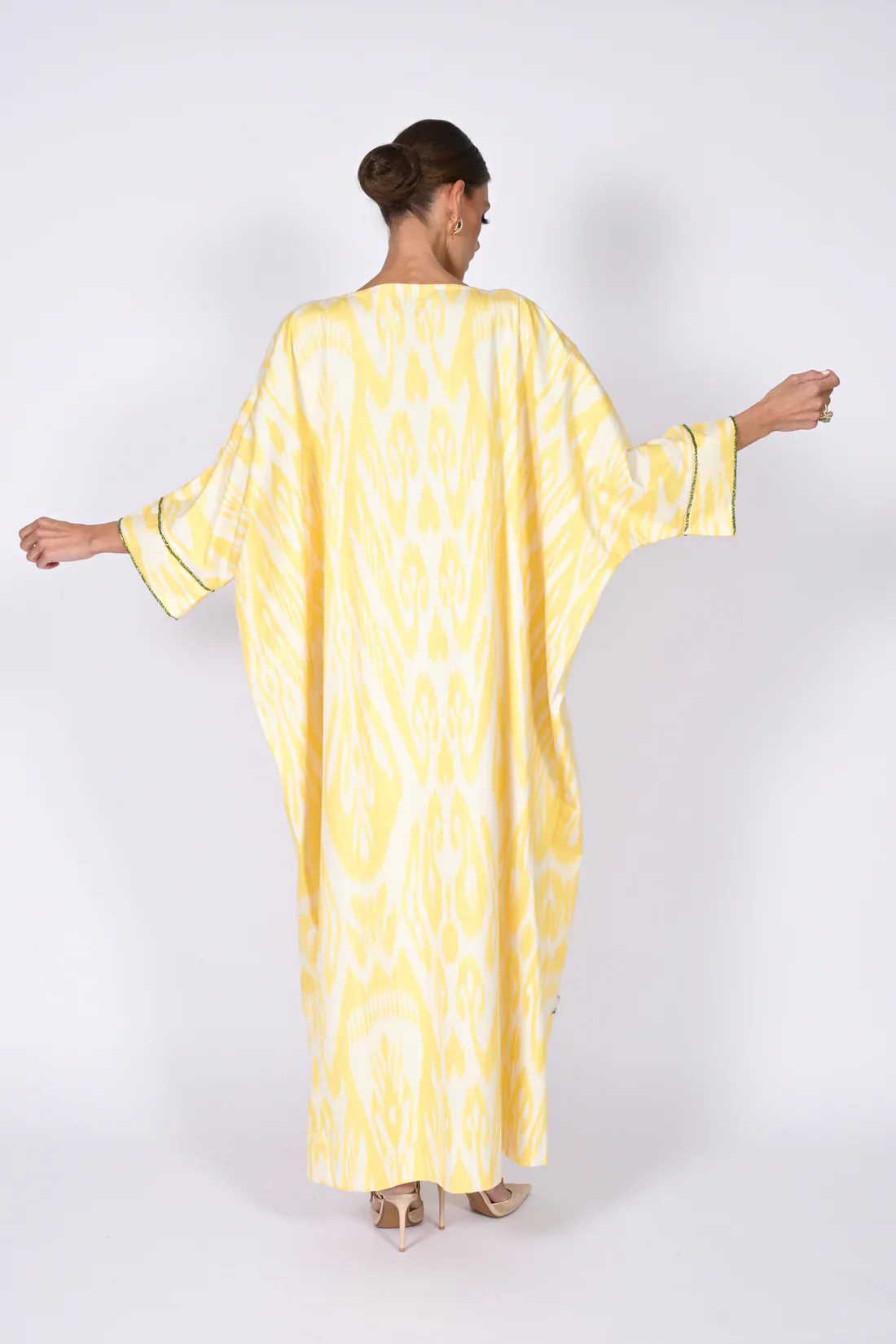 Lemon Madawi Ikat Kaftan - Image 5