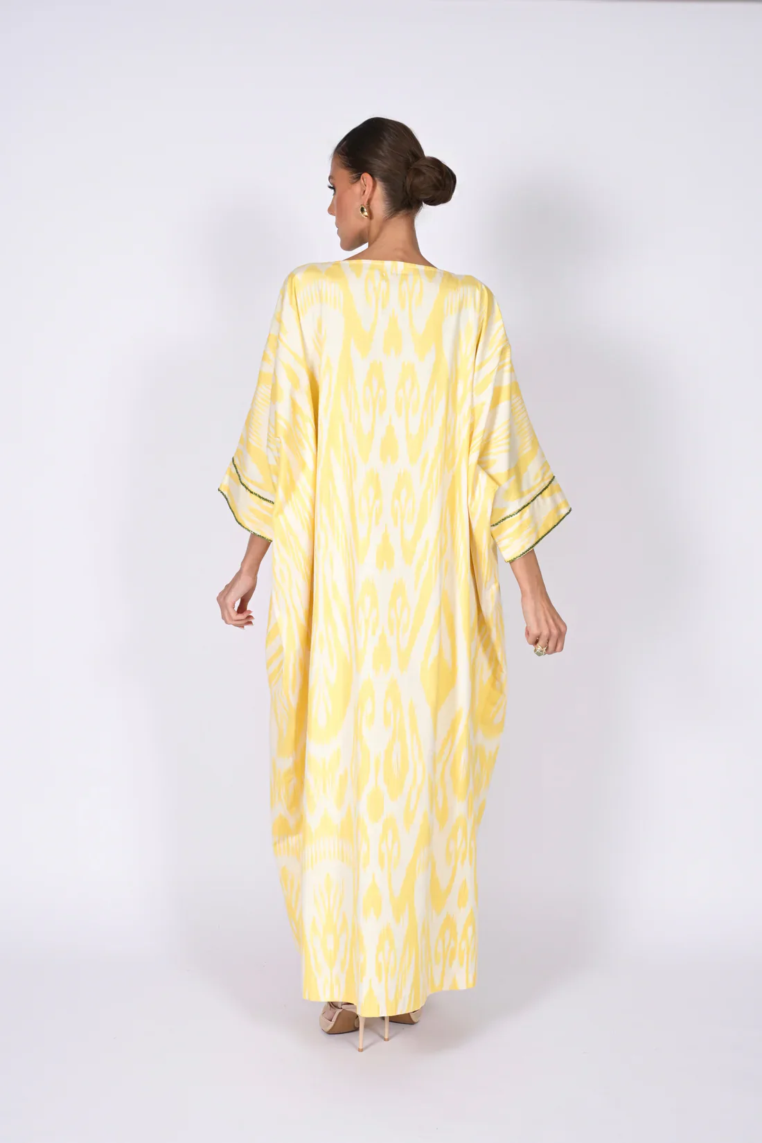 Lemon Madawi Ikat Kaftan - Image 6