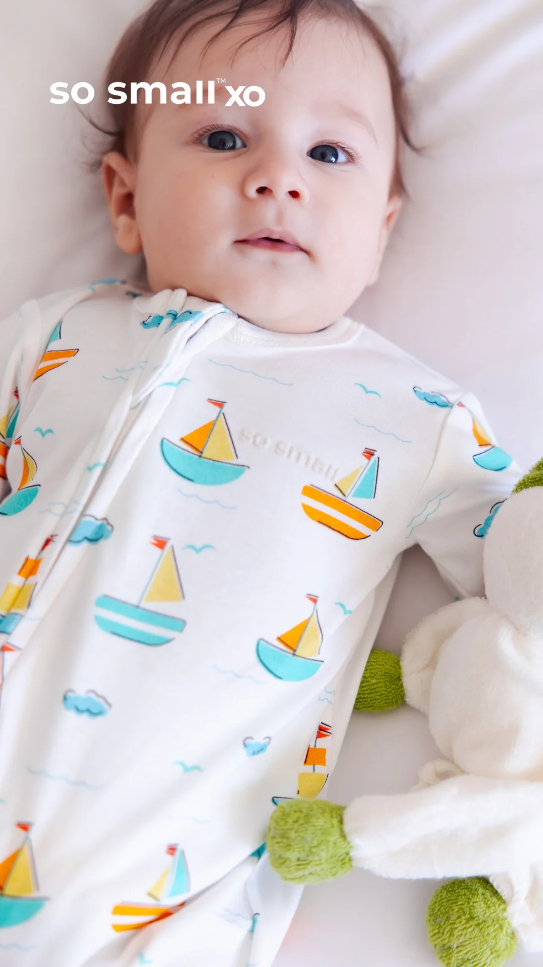 "Let's Sail Away" Footless Onesie