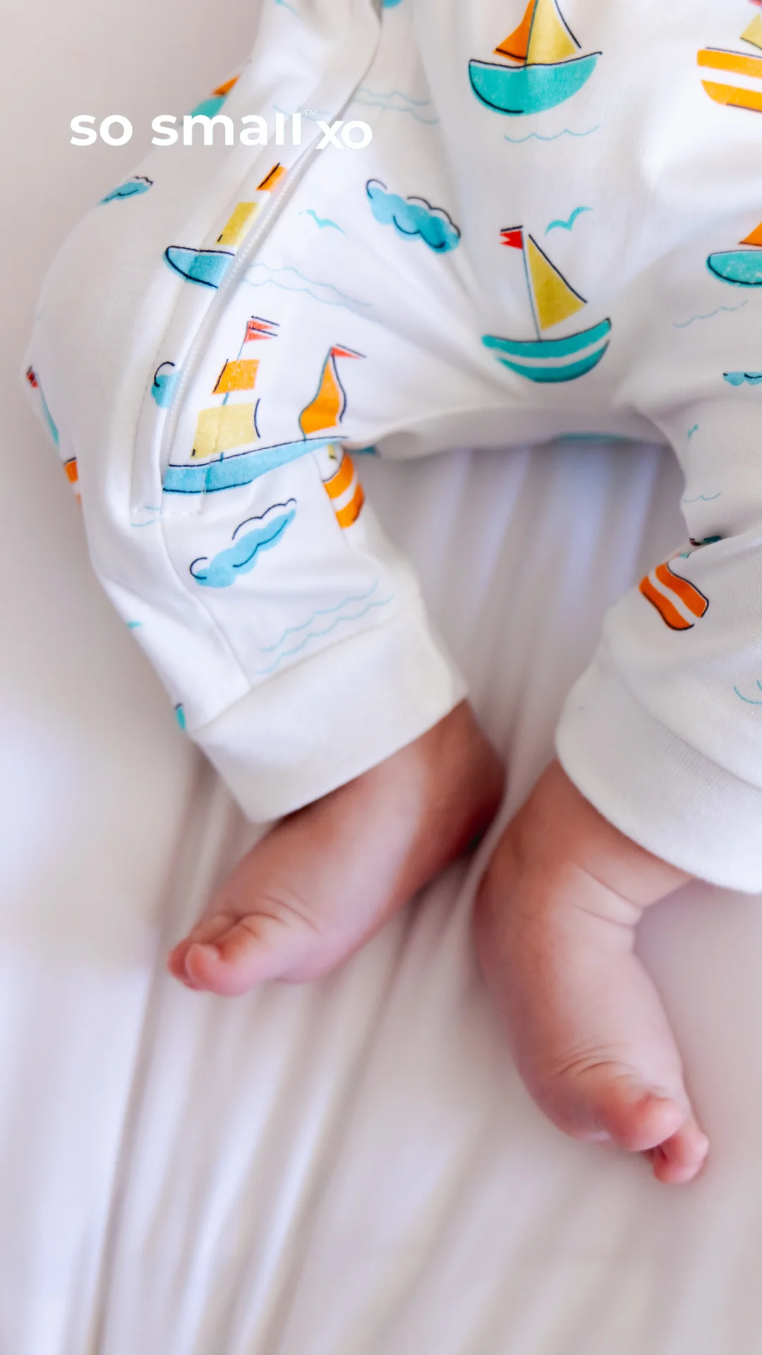"Let's Sail Away" Footless Onesie - Image 3