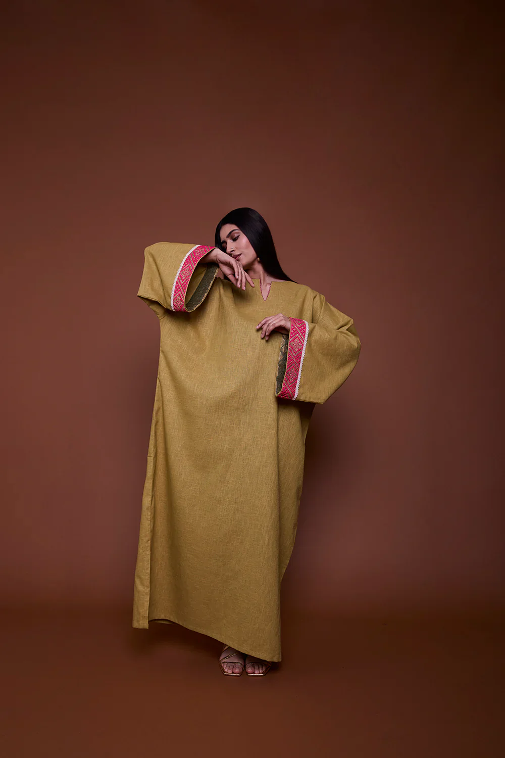 Lime Green Sarah Kaftan - Image 3