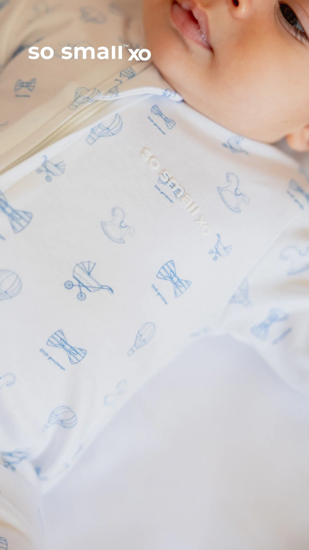 "Little Gentleman" Zipper Footie - Image 3
