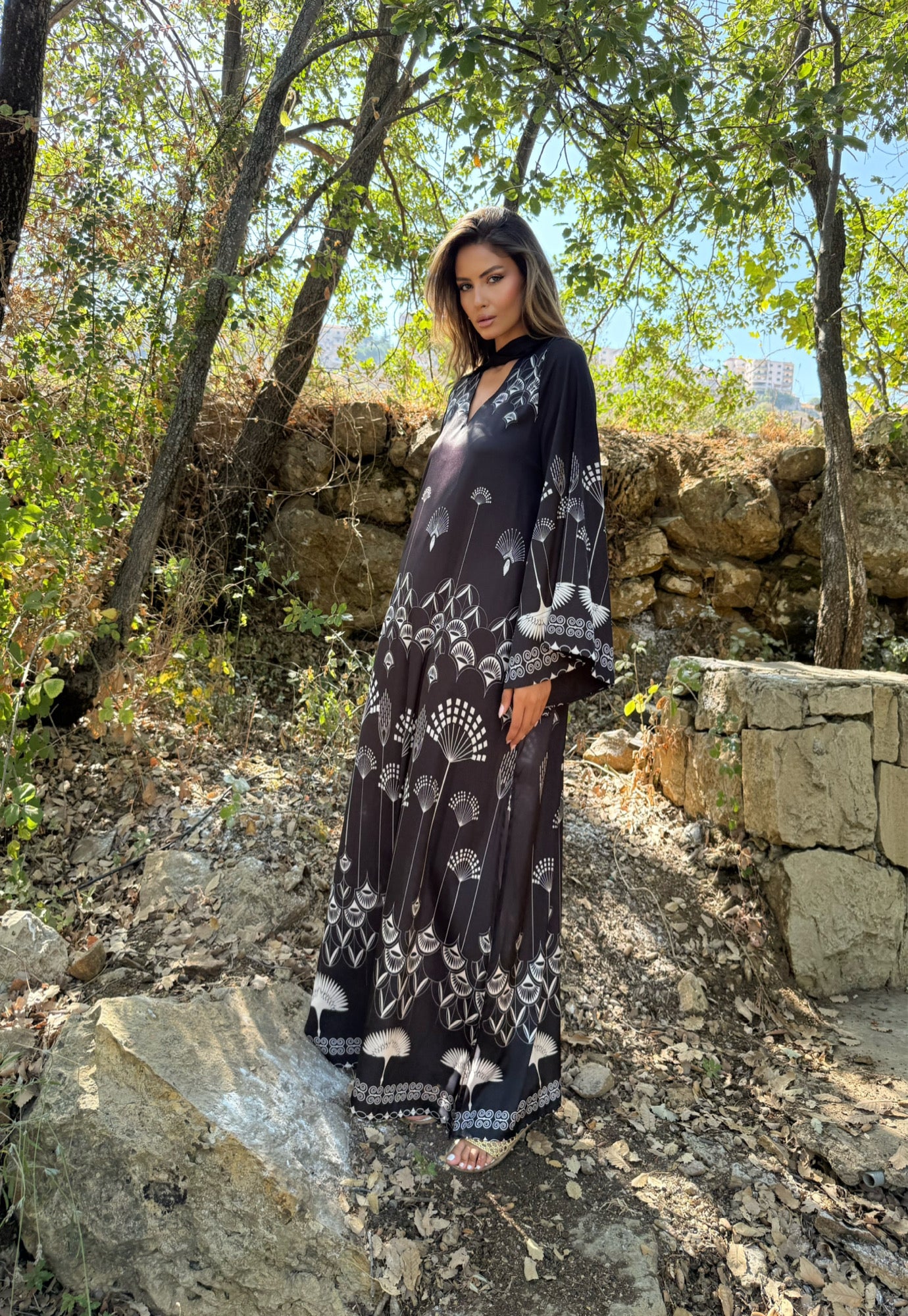 Liv Black Kaftan - Image 3