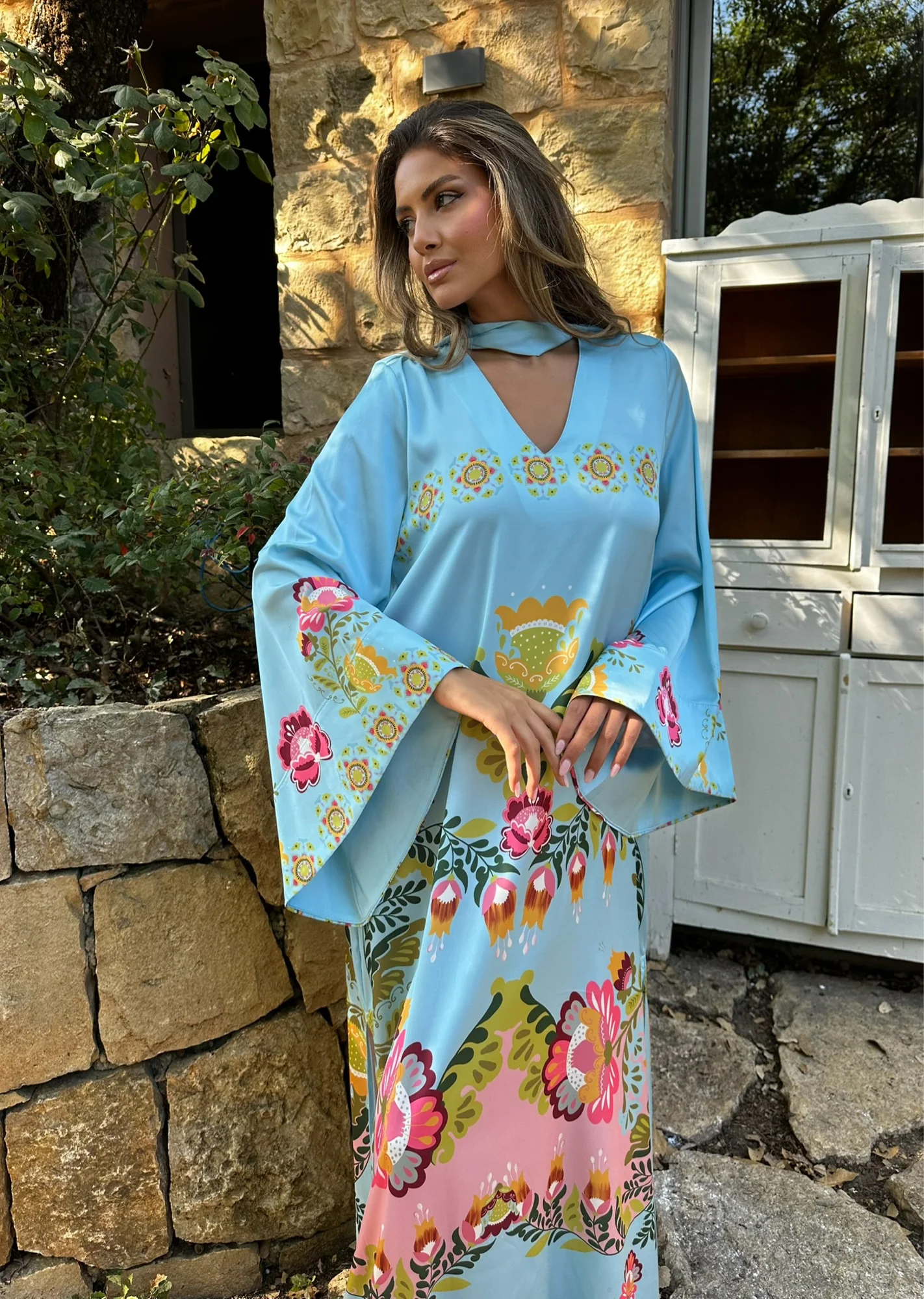 Lola Blue Kaftan