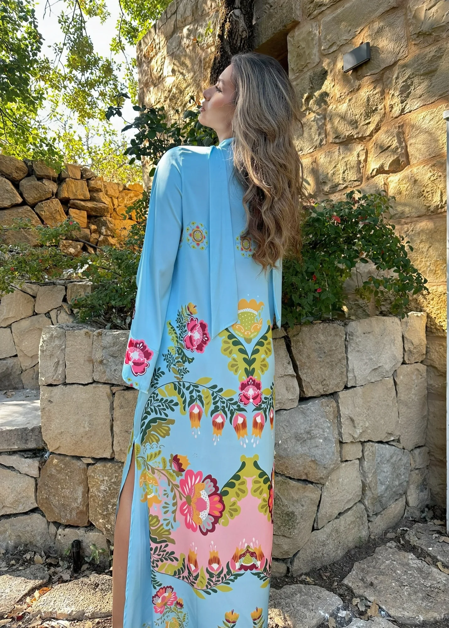 Lola Blue Kaftan - Image 3