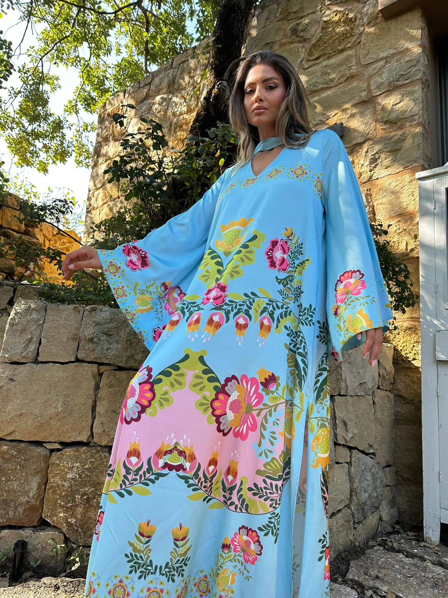 Lola Blue Kaftan - Image 4