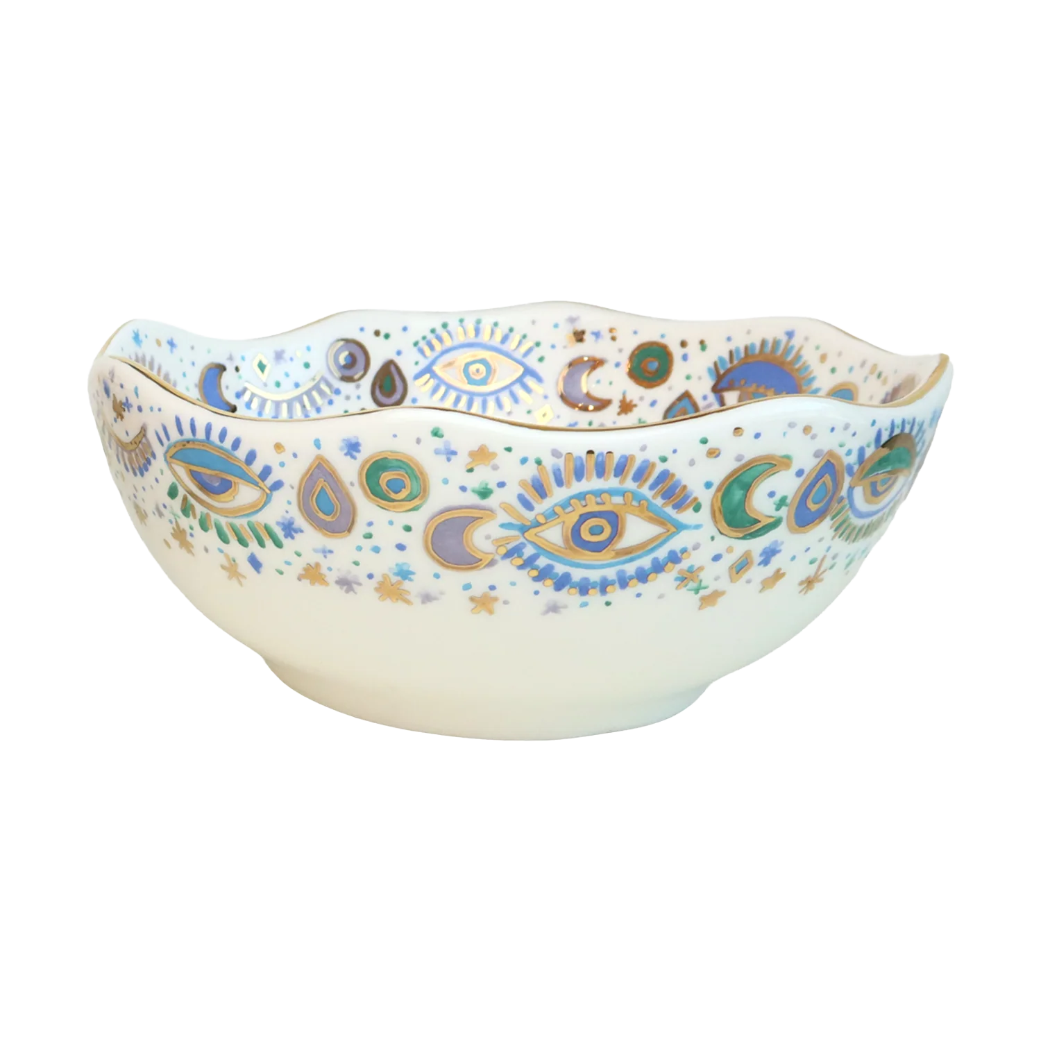 Magical Celestial Eye Salad Ceramic Bowl | Small