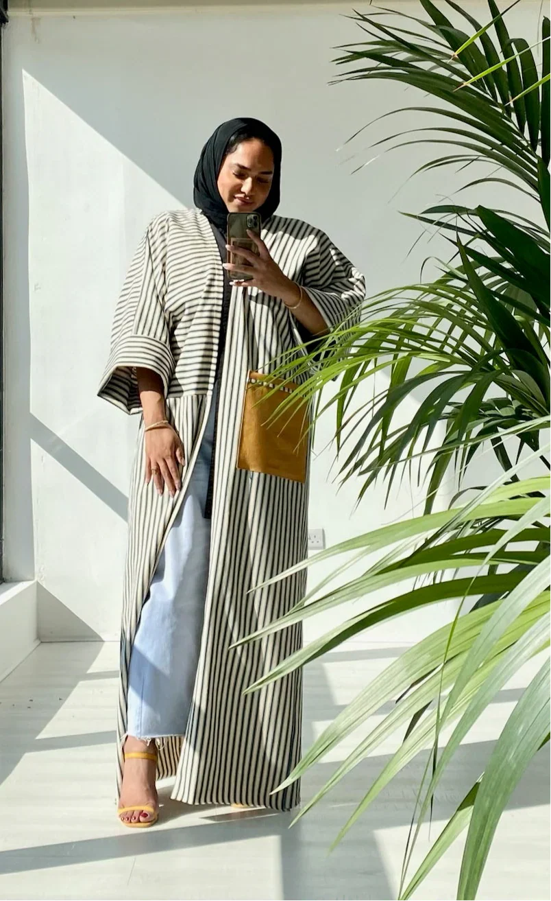 Marine Blue Noah Abaya - Image 2