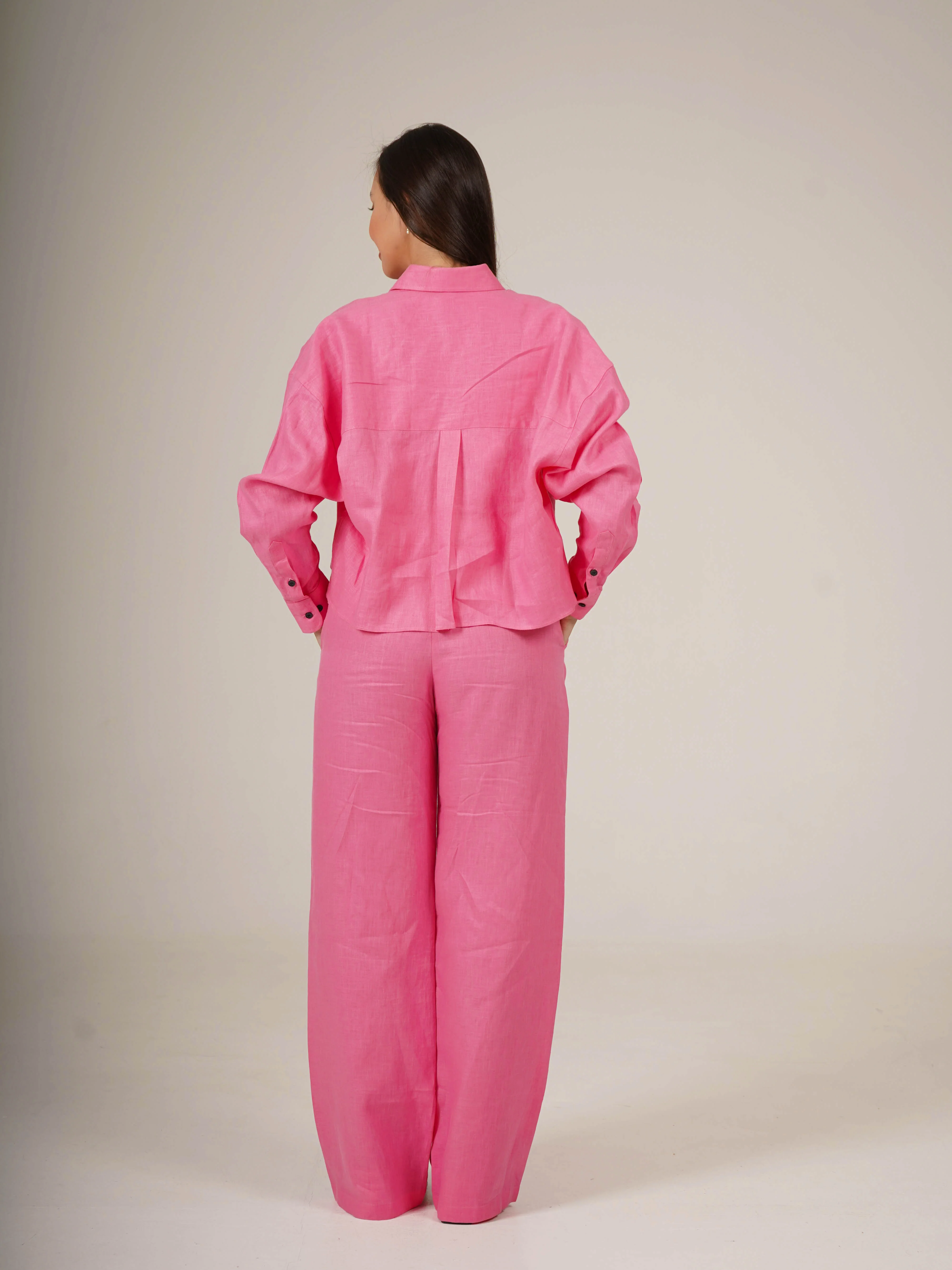 Mazarine Pink Linen Set - Image 3