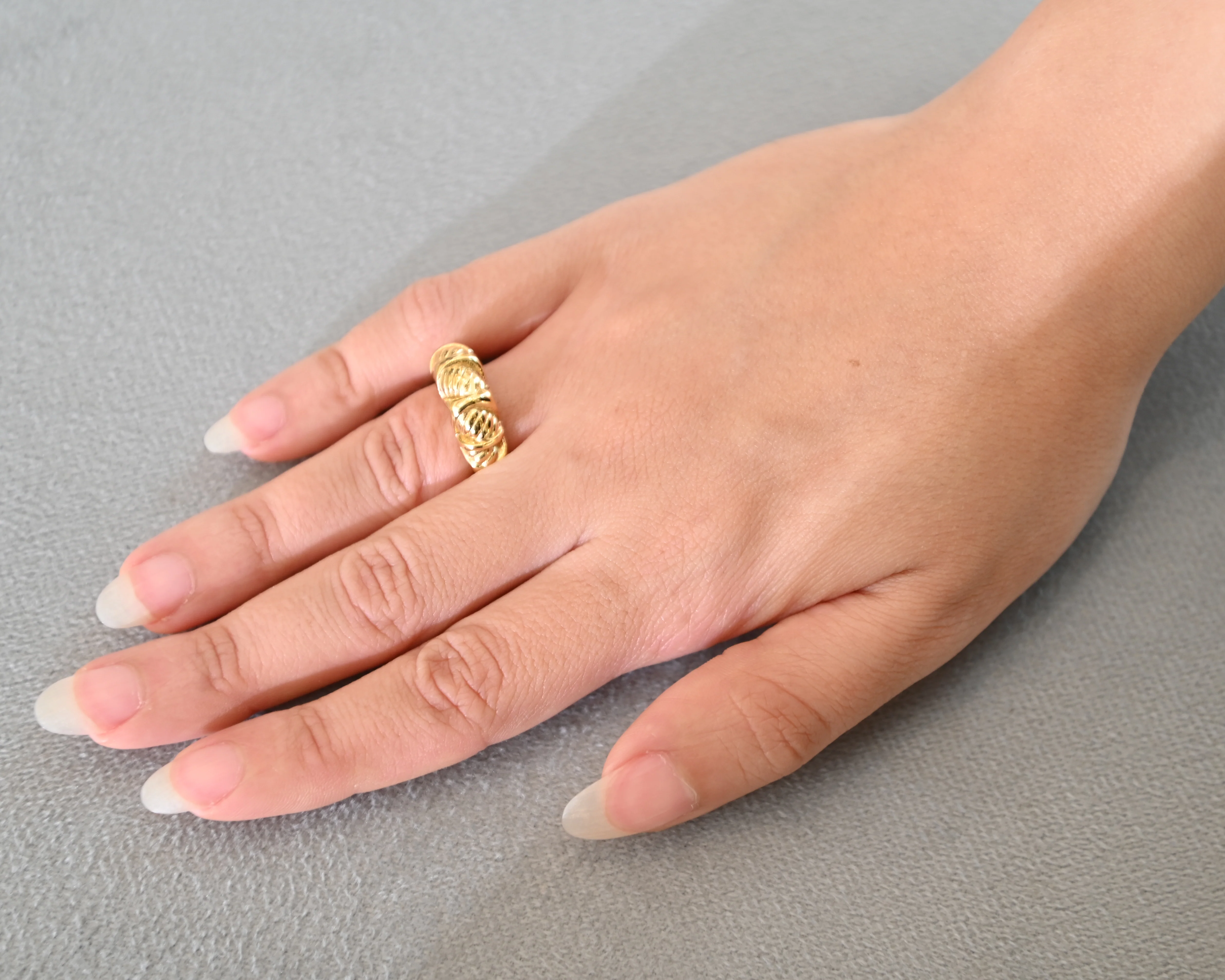 Gold Meila Twisted Ring