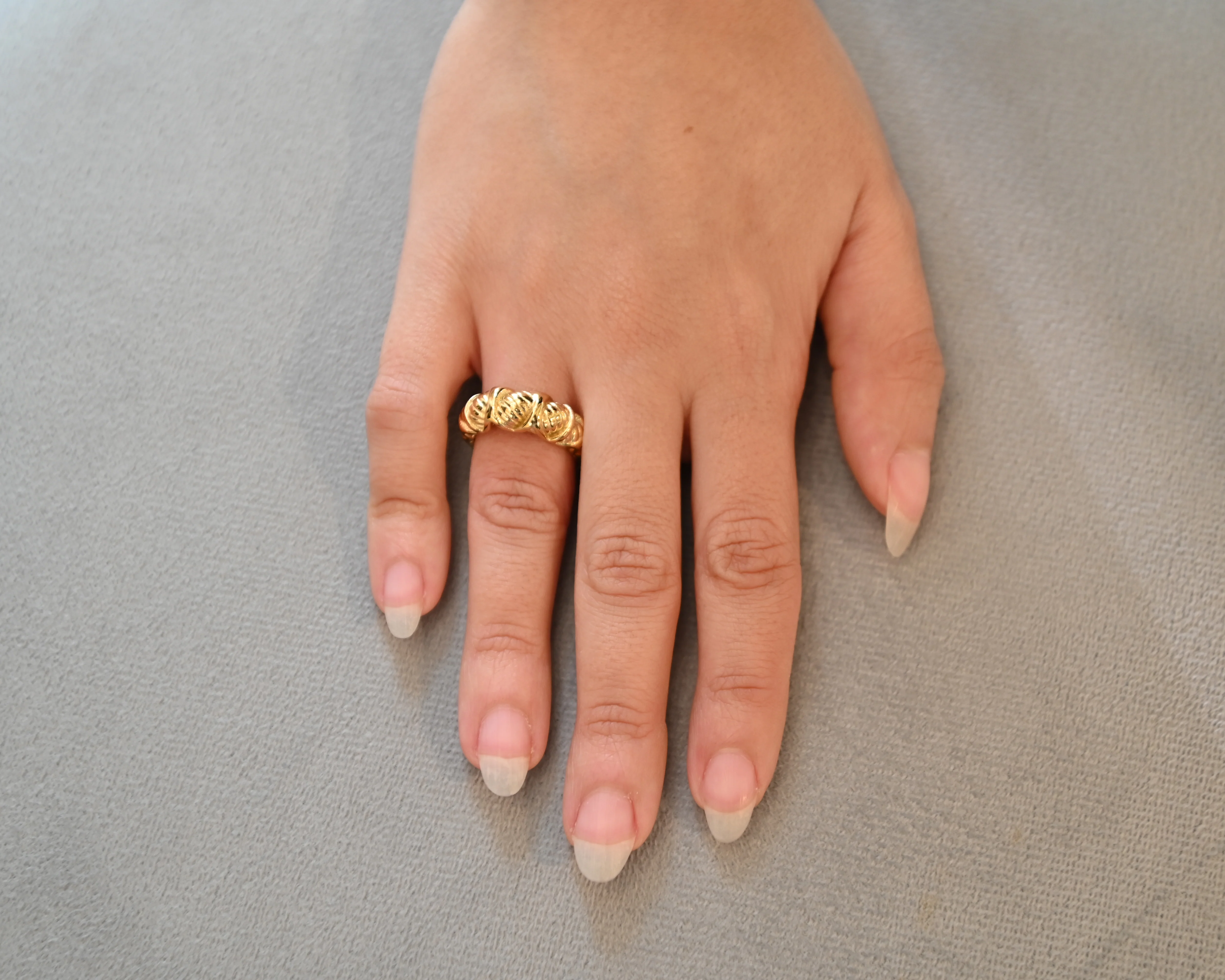 Gold Meila Twisted Ring - Image 2