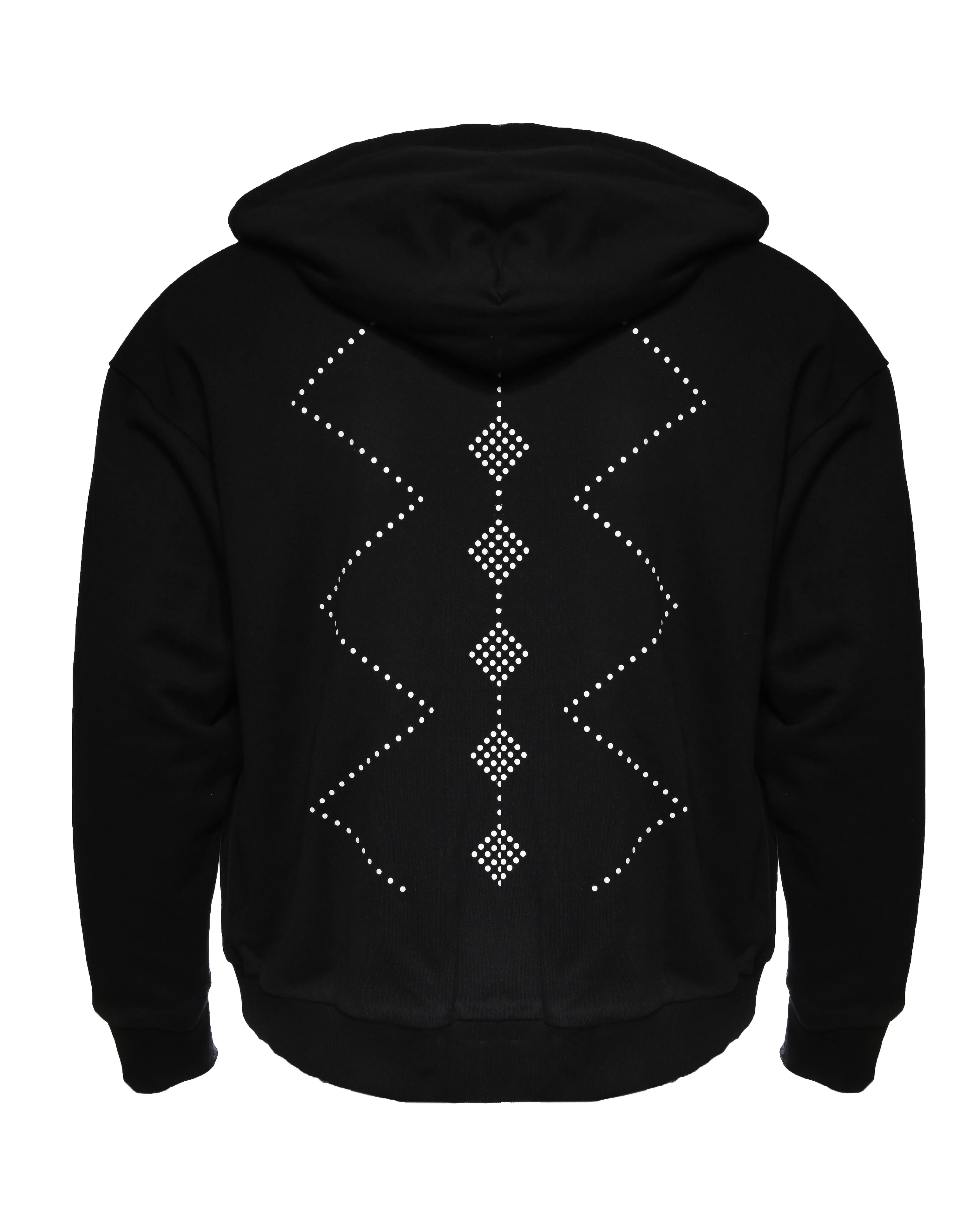 Men’s Black Full-Zip Hoodie - Image 2