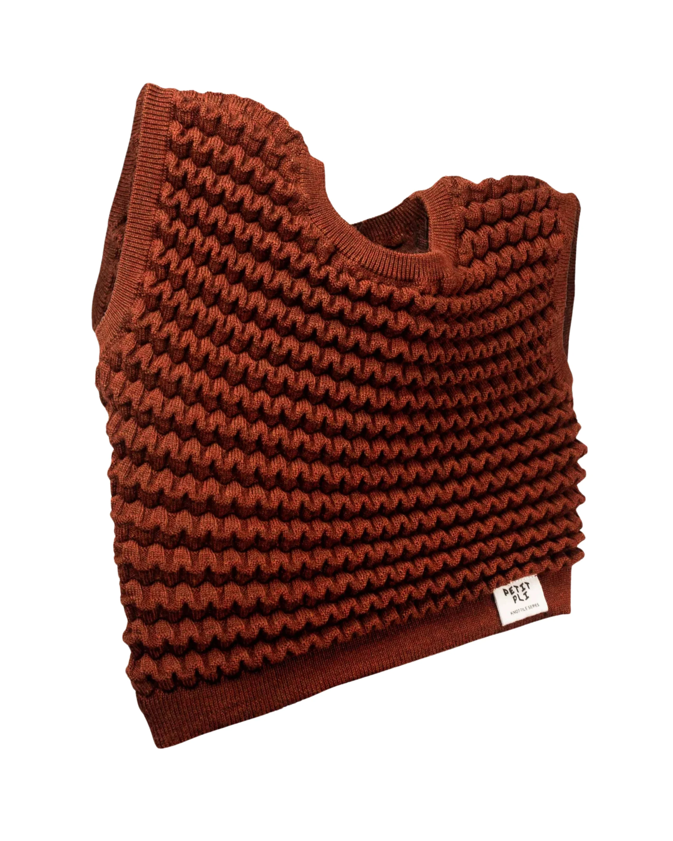 Merino Vest | Copper Clay