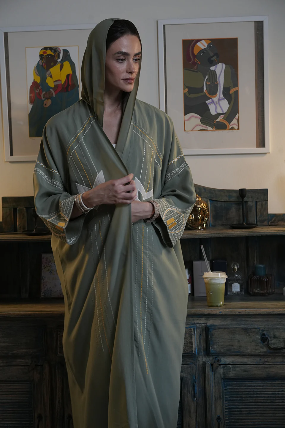 Mineral Grey Aina Abaya