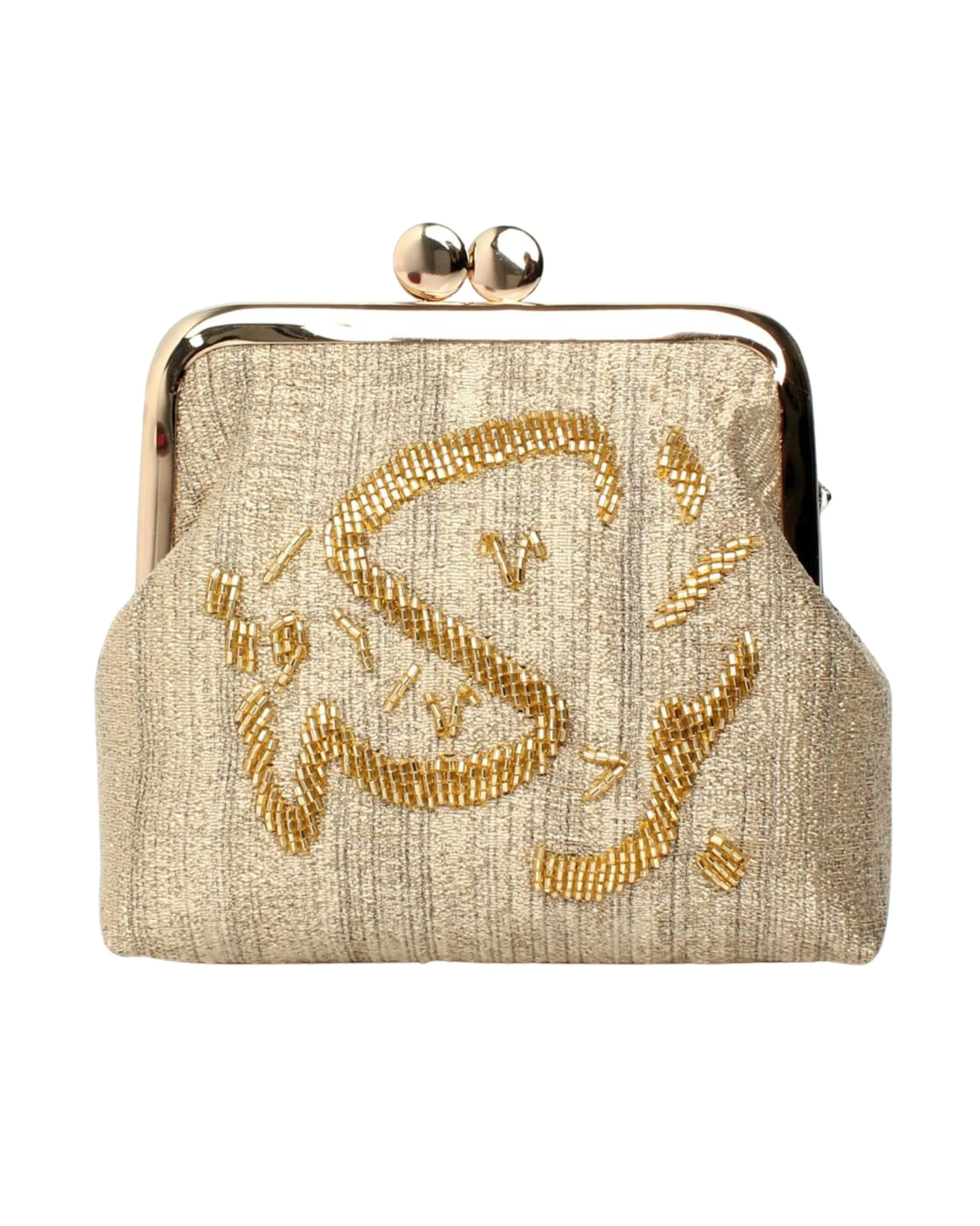 Mini Gold Shimmery Baraka Purse