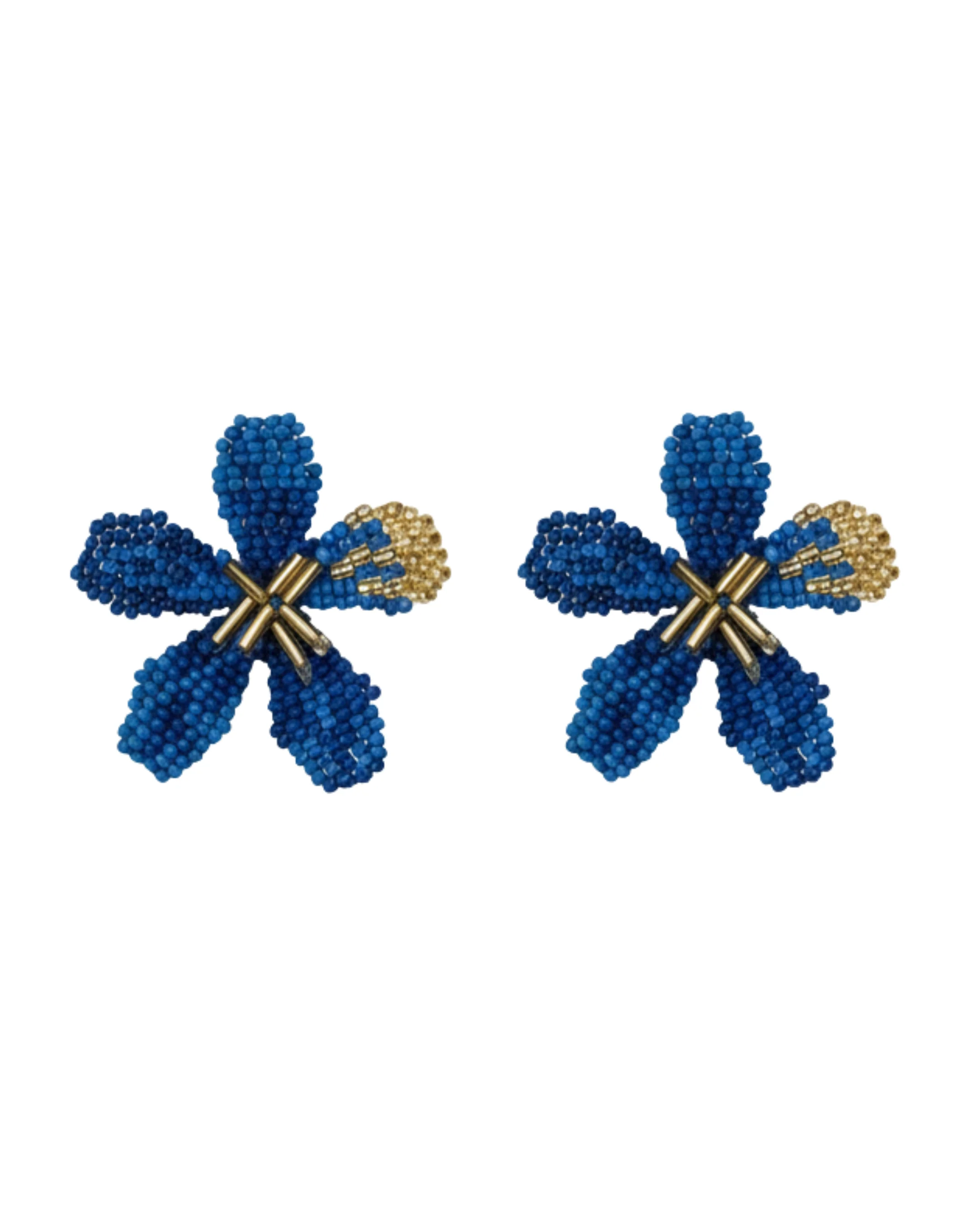 Mini Blue Blossom Earrings