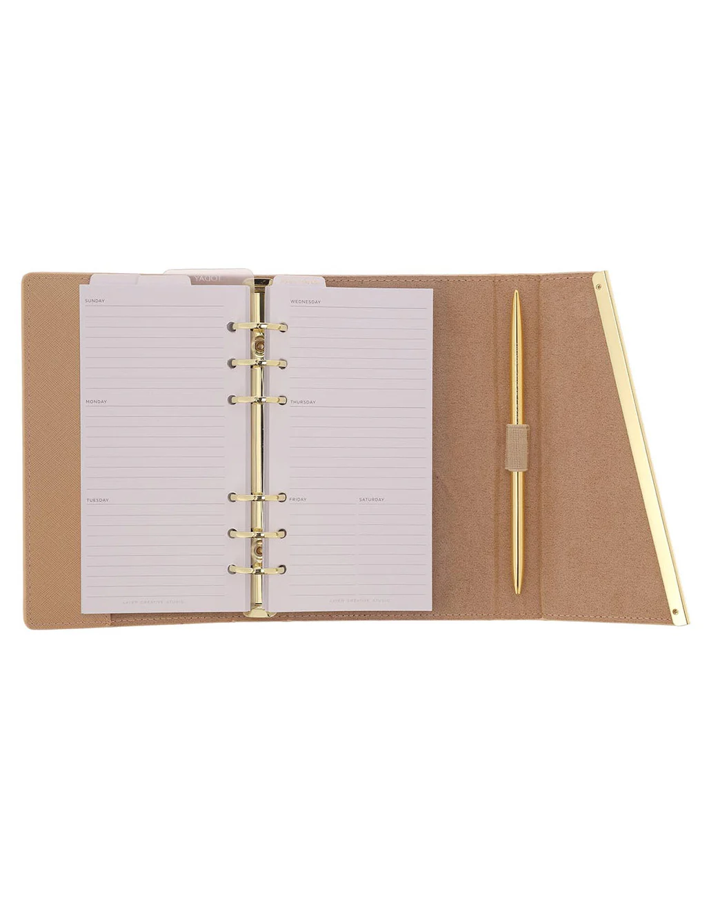 English Mini Yearly Planner  | Beige - Image 3