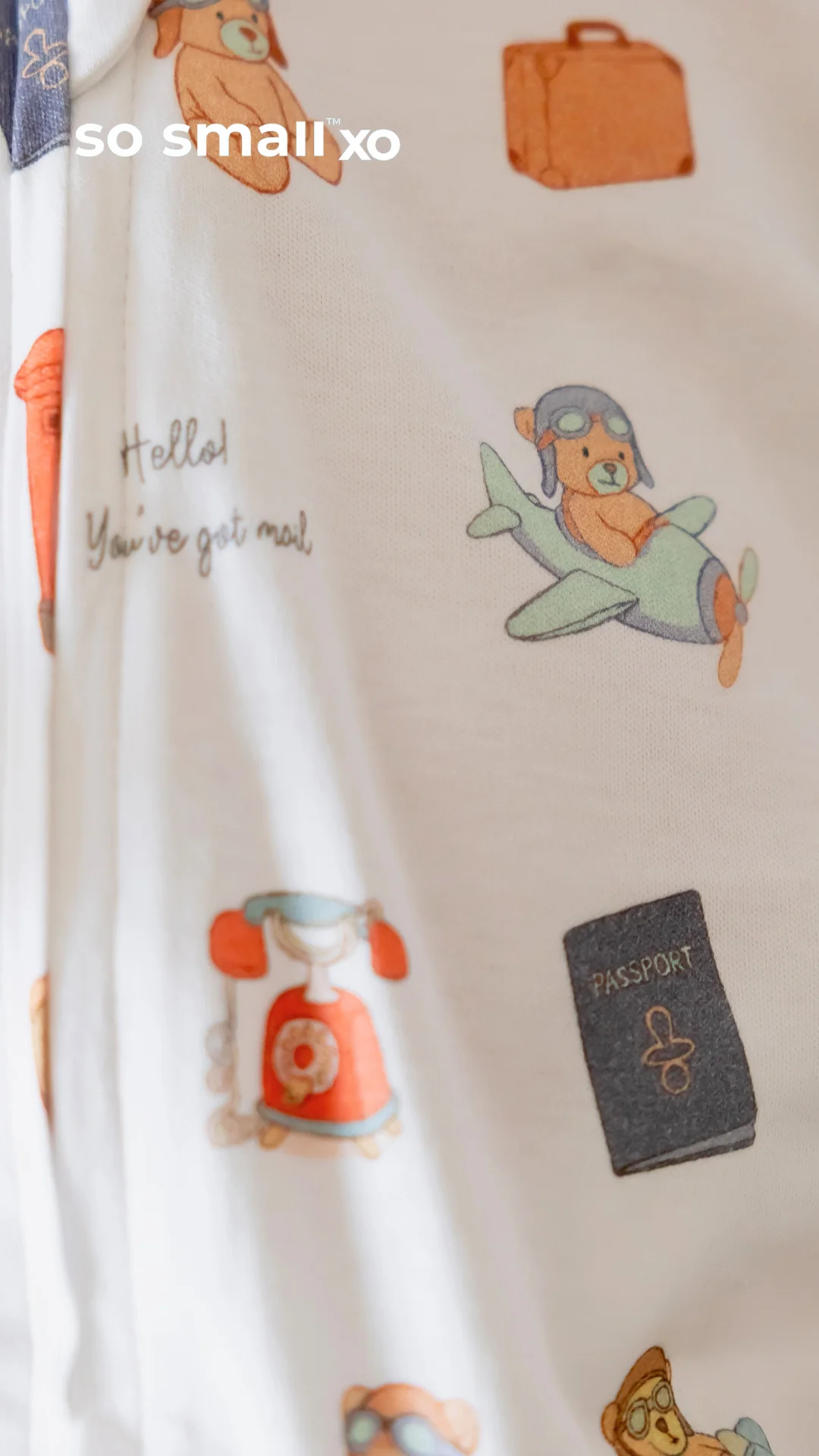 "Mom! You've got mail" Zipper Footie - Image 8