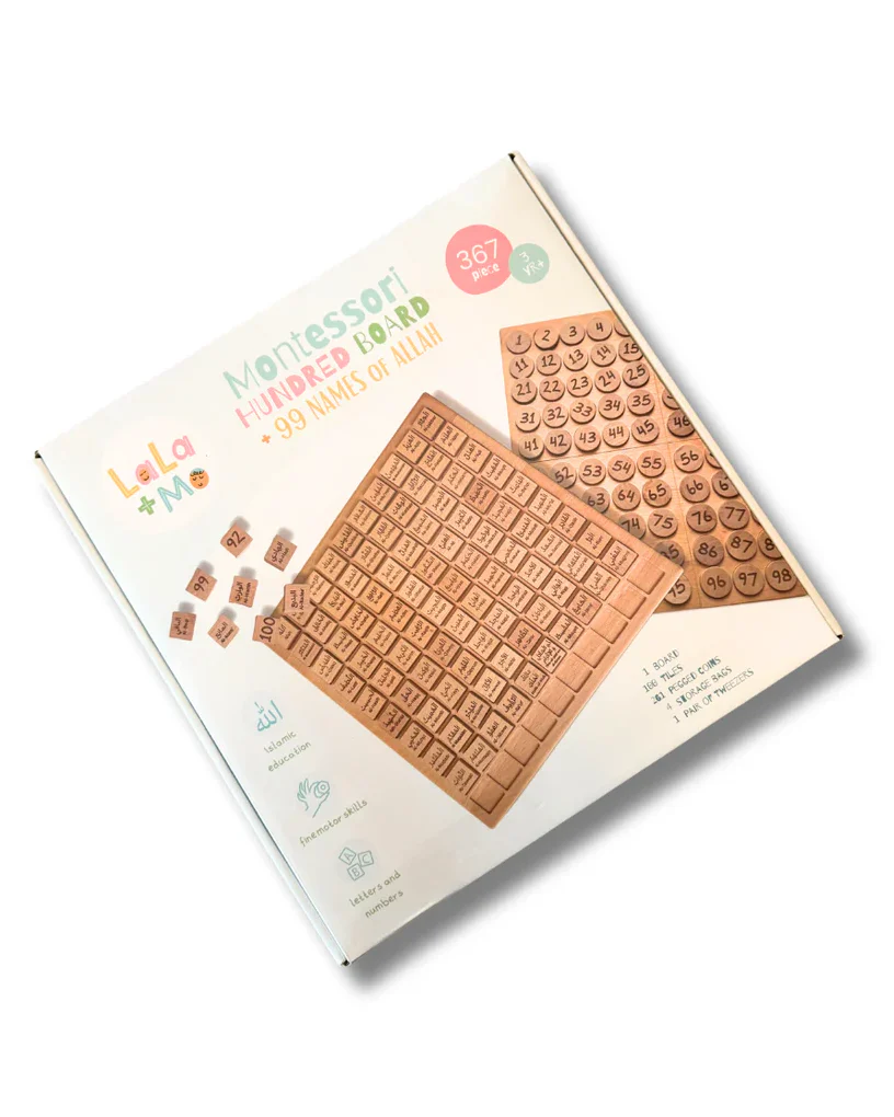 Montessori Hundred Board x 99 Names of Allah